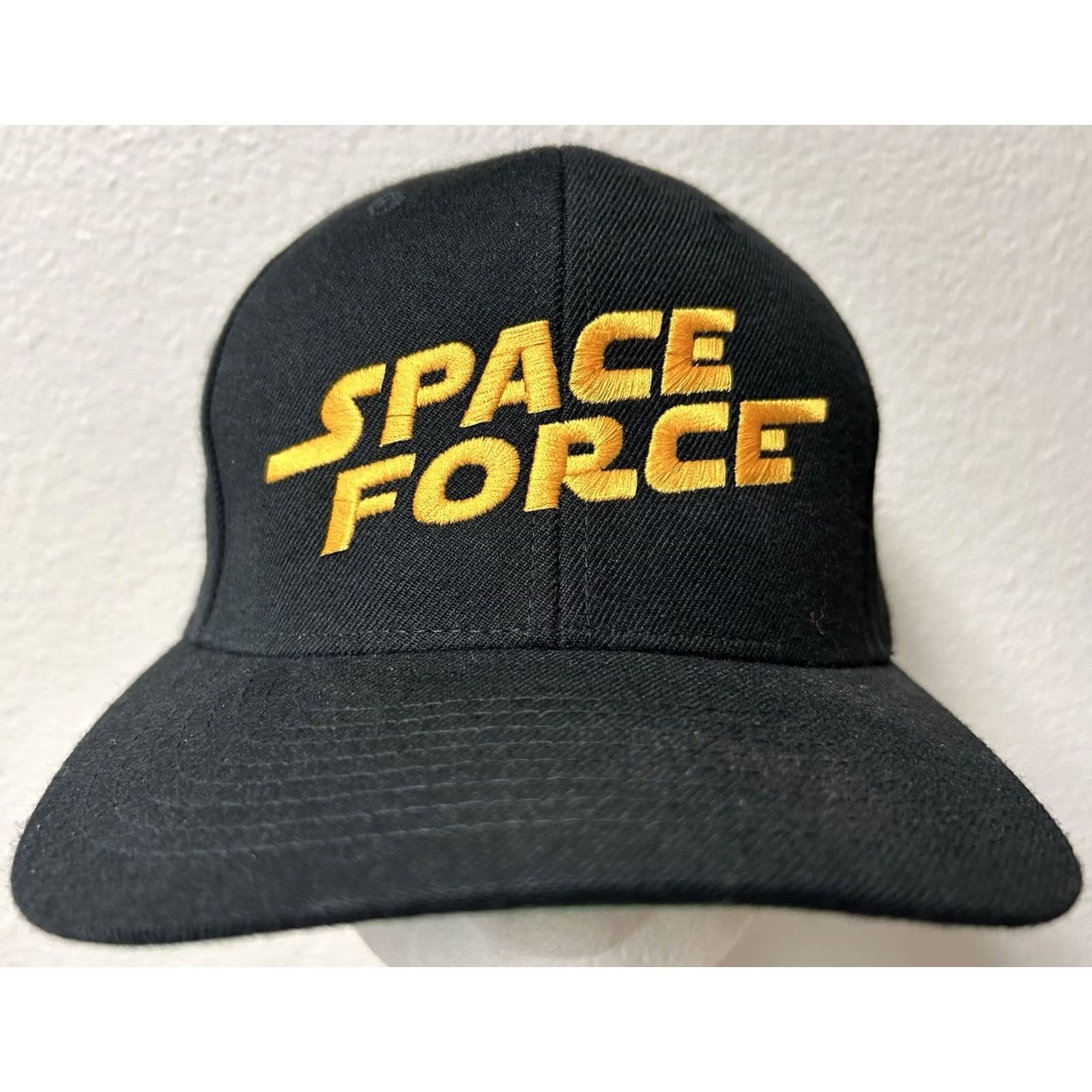 Vintage VINTAGE Space Force Military Snapback Hat Black Embroidered USSF Armed Forces Men One Size Yupoong Space Mens Size ONE SIZE - 2 Thumbnail