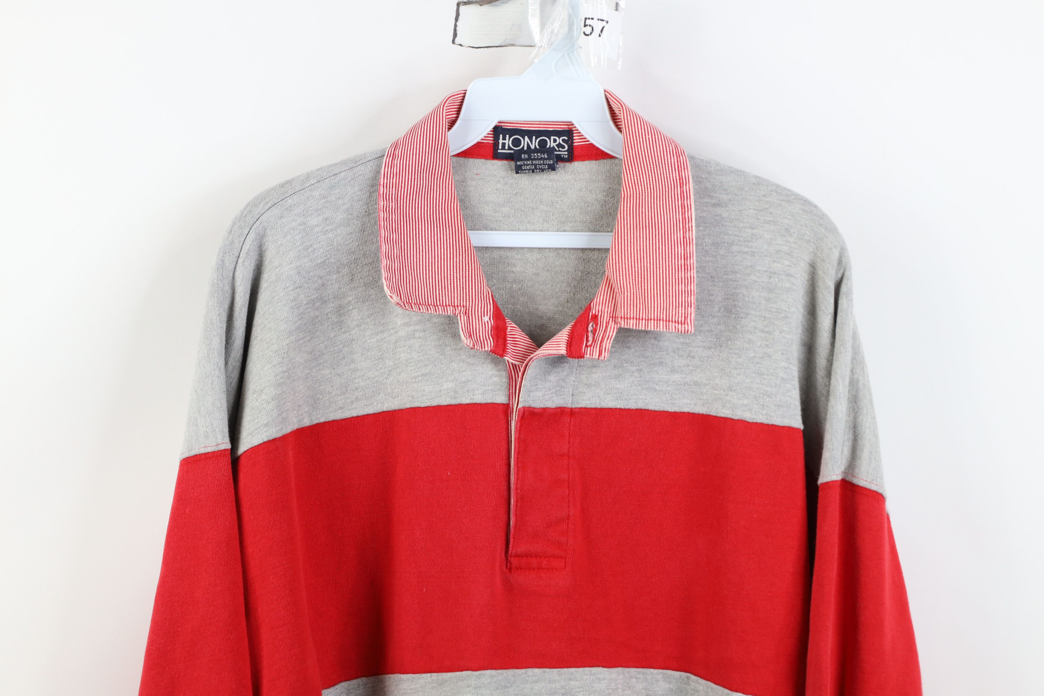Vintage Vintage 90s Streetwear Heavyweight Long Sleeve Polo Shirt Size US XL / EU 56 / 4 - 2 Thumbnail