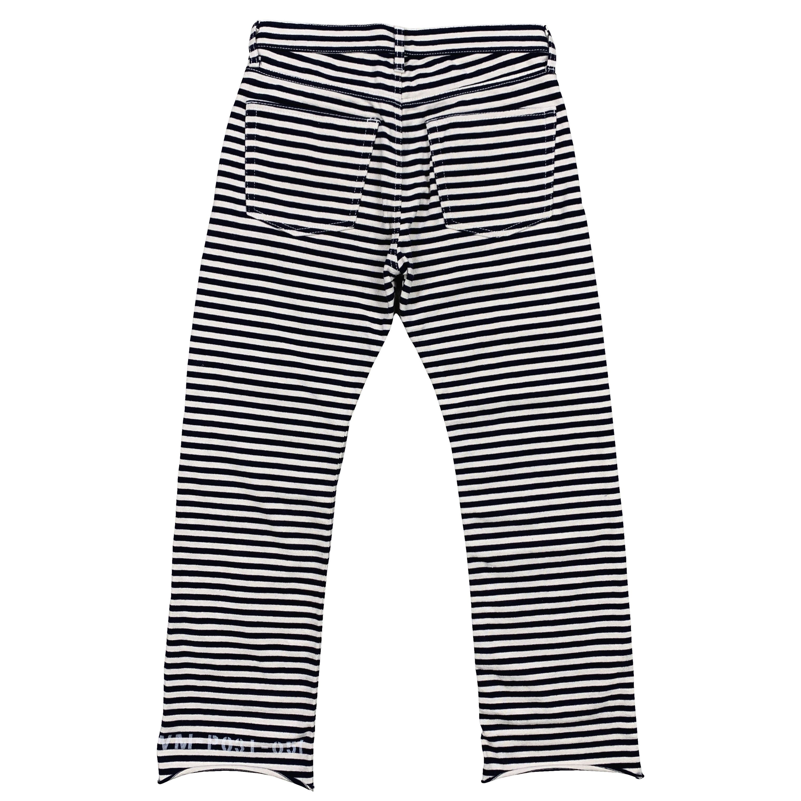 Junya Watanabe 2003 Heavy Knit Striped / Prisoner Pants Size US 32 / EU 48 - 2 Thumbnail