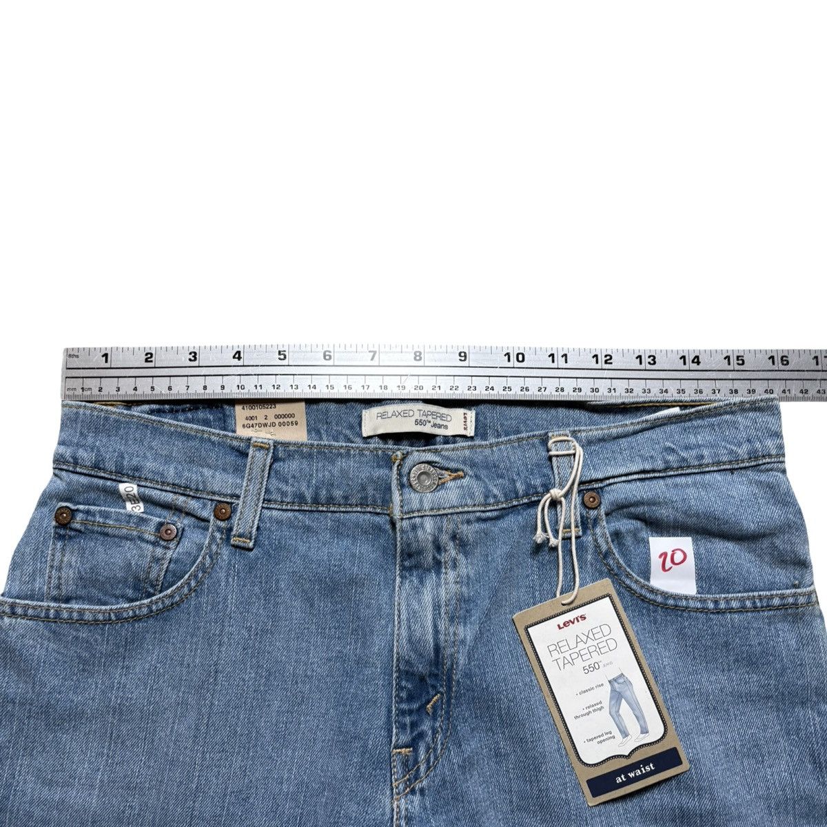 Levi's Vintage Levi's 550 Jeans Womens 10 Short Blue Relaxed Fit Size 32" / US 10 / IT 46 - 5 Thumbnail