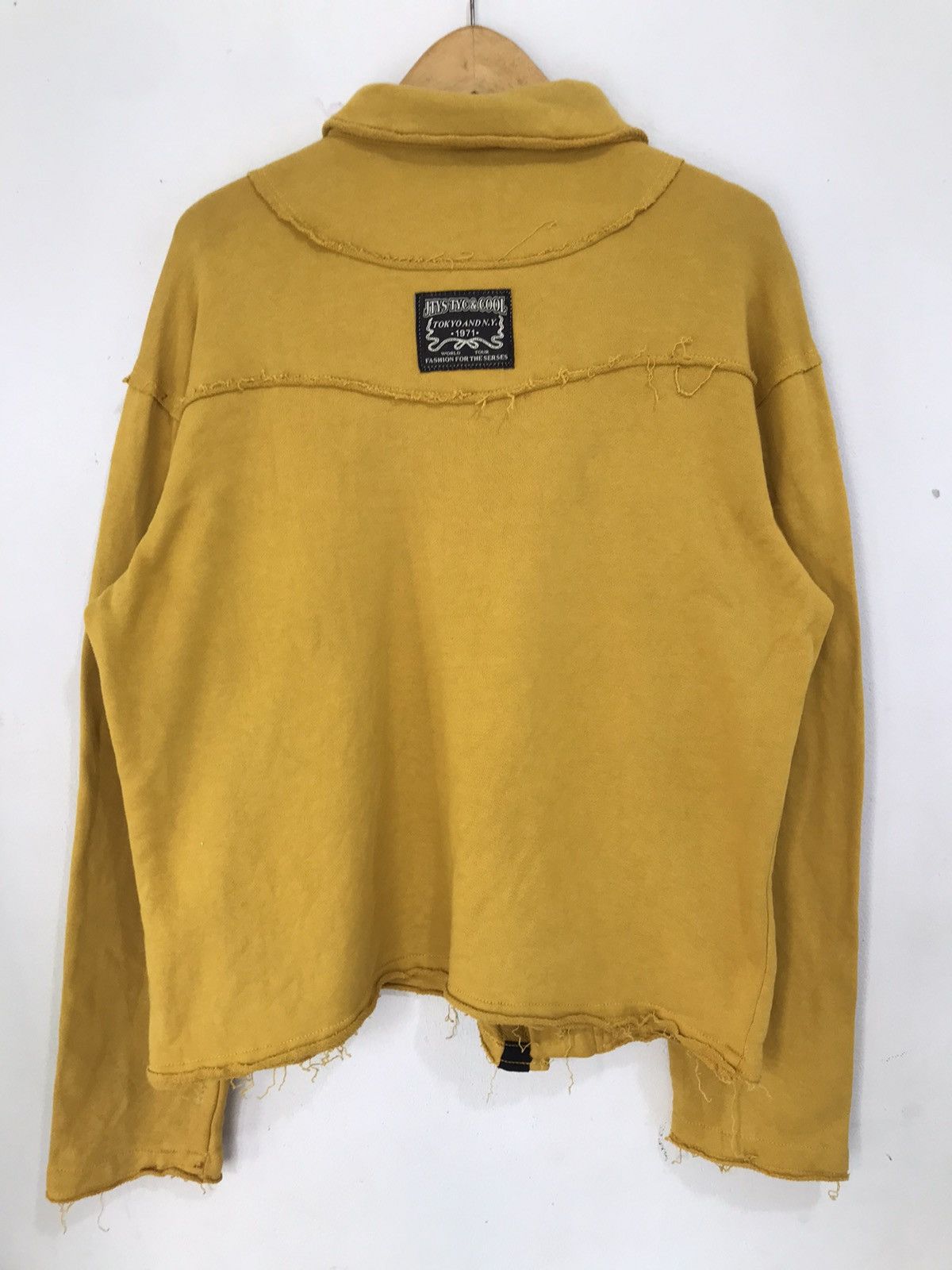 Japanese Brand Vintage Asymmetrical Zip distressed jacket Tokyo New york Size US M / EU 48-50 / 2 - 8 Thumbnail
