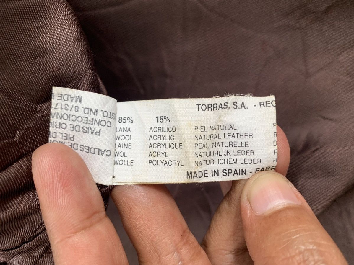 Torras Torras Colour Block Blend Wool & Leather Jacket Size M / US 6-8 / IT 42-44 - 16 Thumbnail