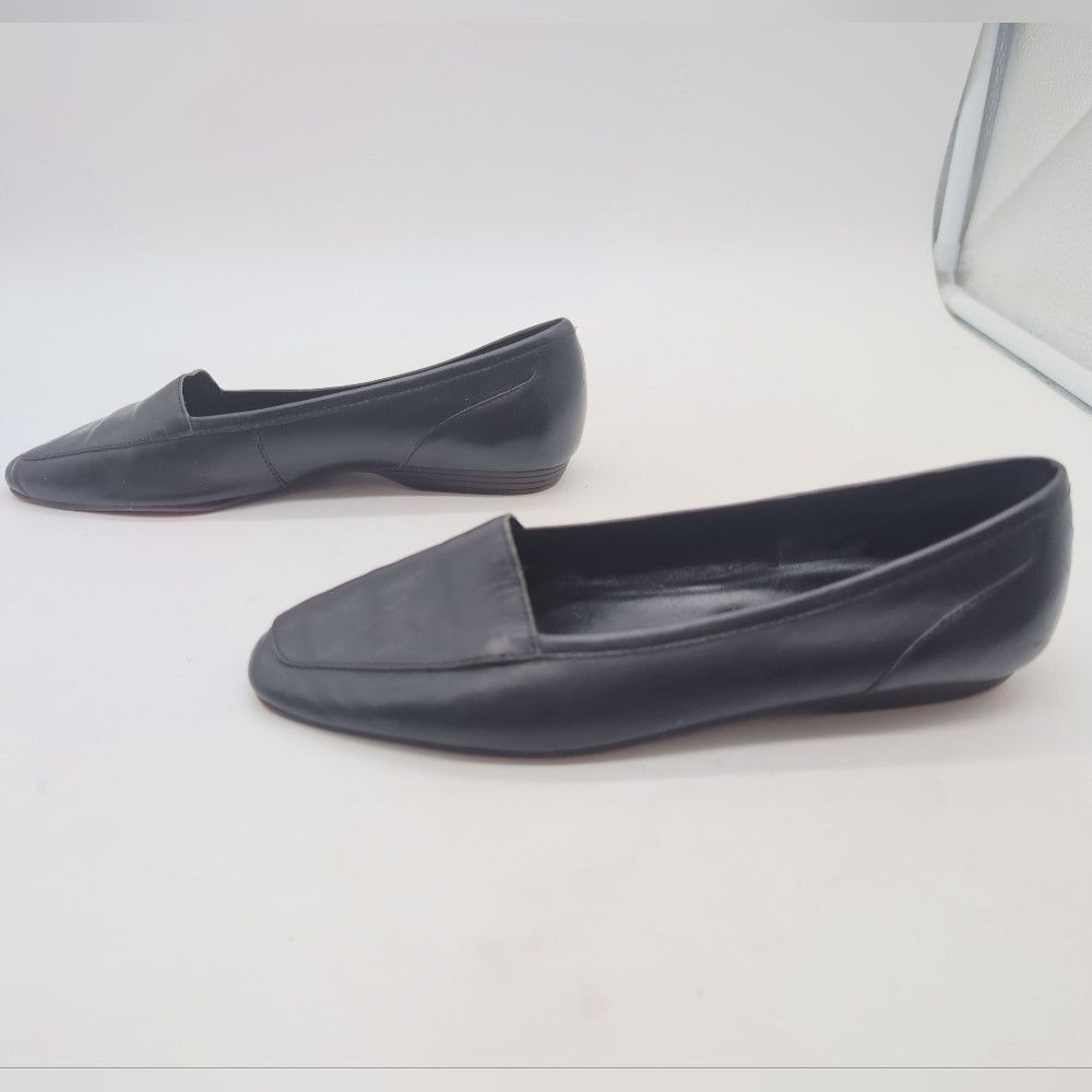 Other Vintage Partners Sz 5.5 Black Loafers for Women 1980s Size US 5.5 / IT 35.5 - 4 Thumbnail
