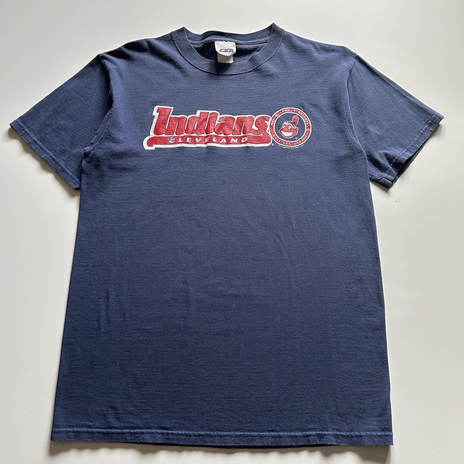 MLB × Vintage Vintage Y2K Cleveland Indians MLB Graphic T Shirt Large Rare Size US L / EU 52-54 / 3 - 1 Thumbnail