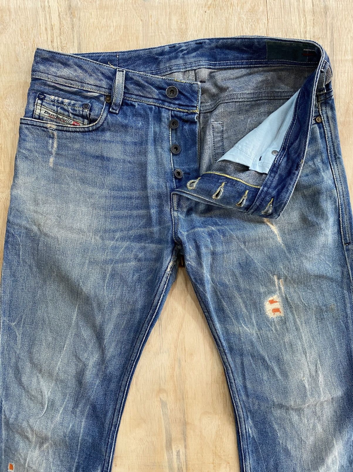 Diesel Diesel Blue Eyecons 2010/2 Distressed Jeans Size US 32 / EU 48 - 4 Thumbnail