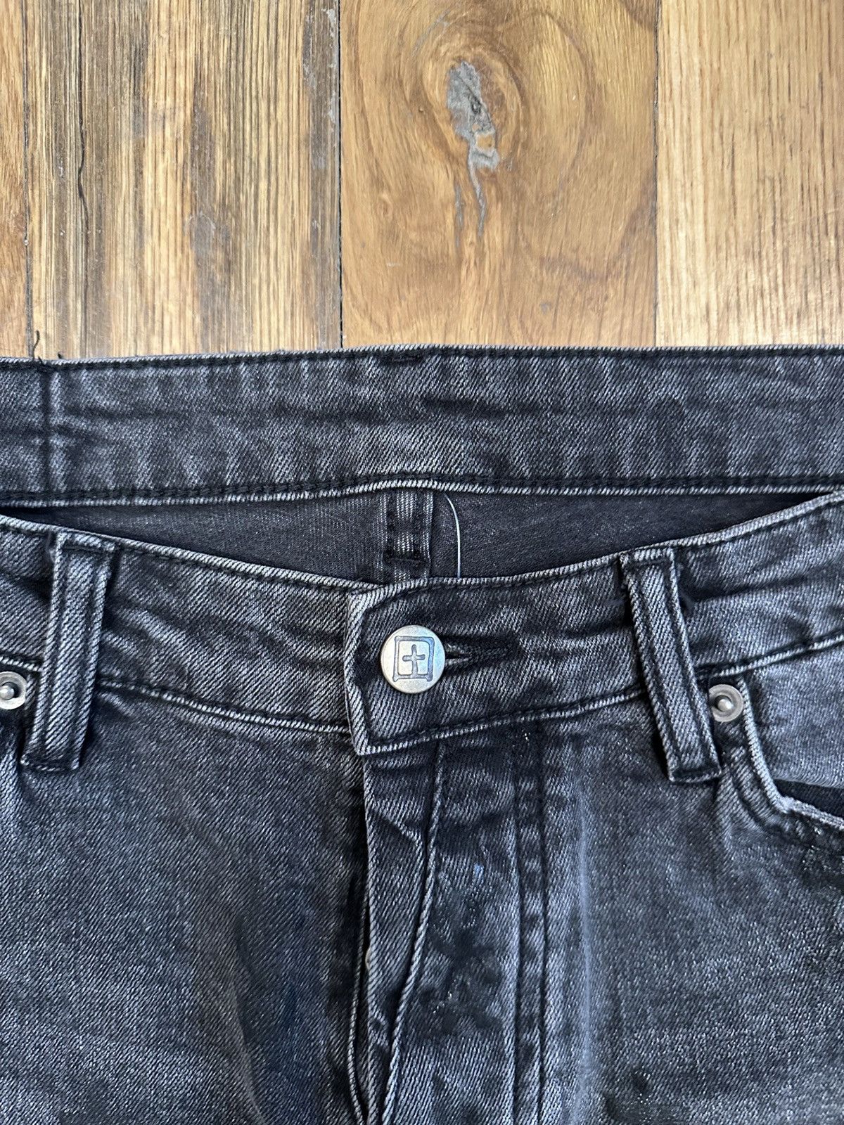 Ksubi Ksubi AOP Logos Faded Black Denim Jeans Size 36 Size US 36 / EU 52 - 3 Thumbnail