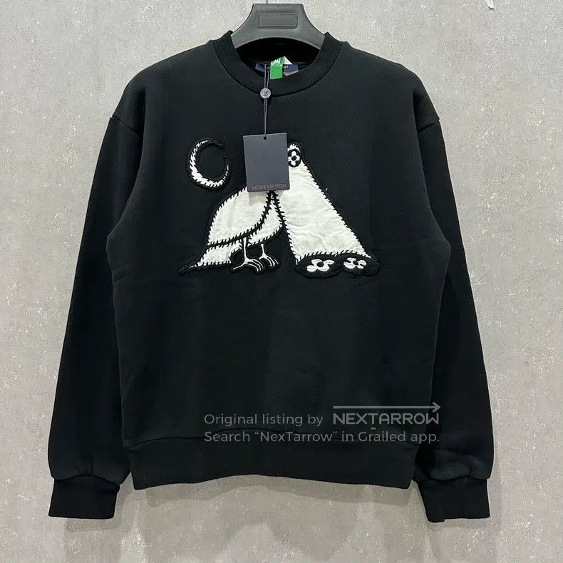 Louis Vuitton Louis Vuitton Owl Patchwork Crewneck Sweatshirt Size US M / EU 48-50 / 2 - 1 Thumbnail