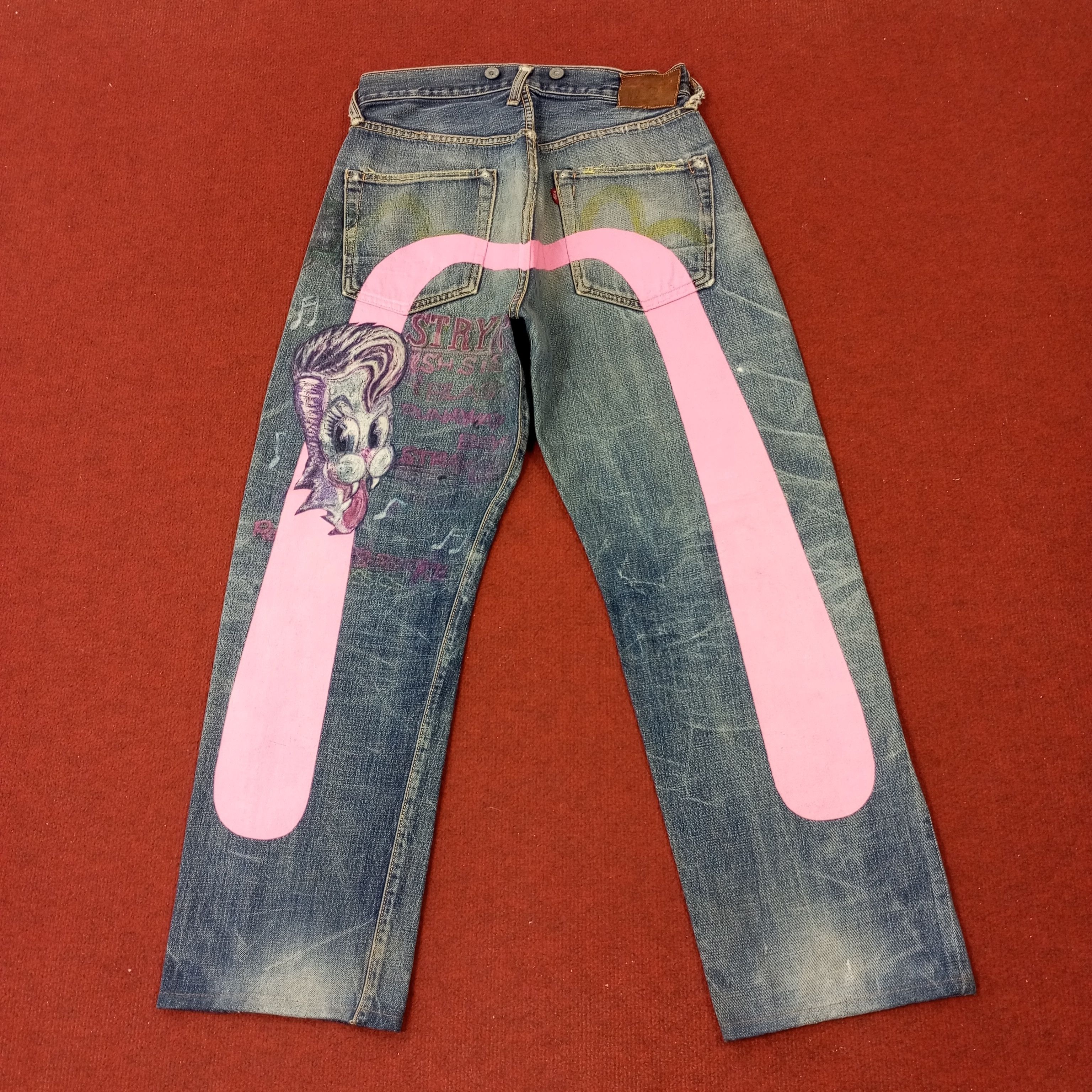 Japanese Brand × Vintage Evisu Fashion Style Streetwear Custom Daicock Jeans C217N25 Size US 28 / EU 44 - 1 Thumbnail
