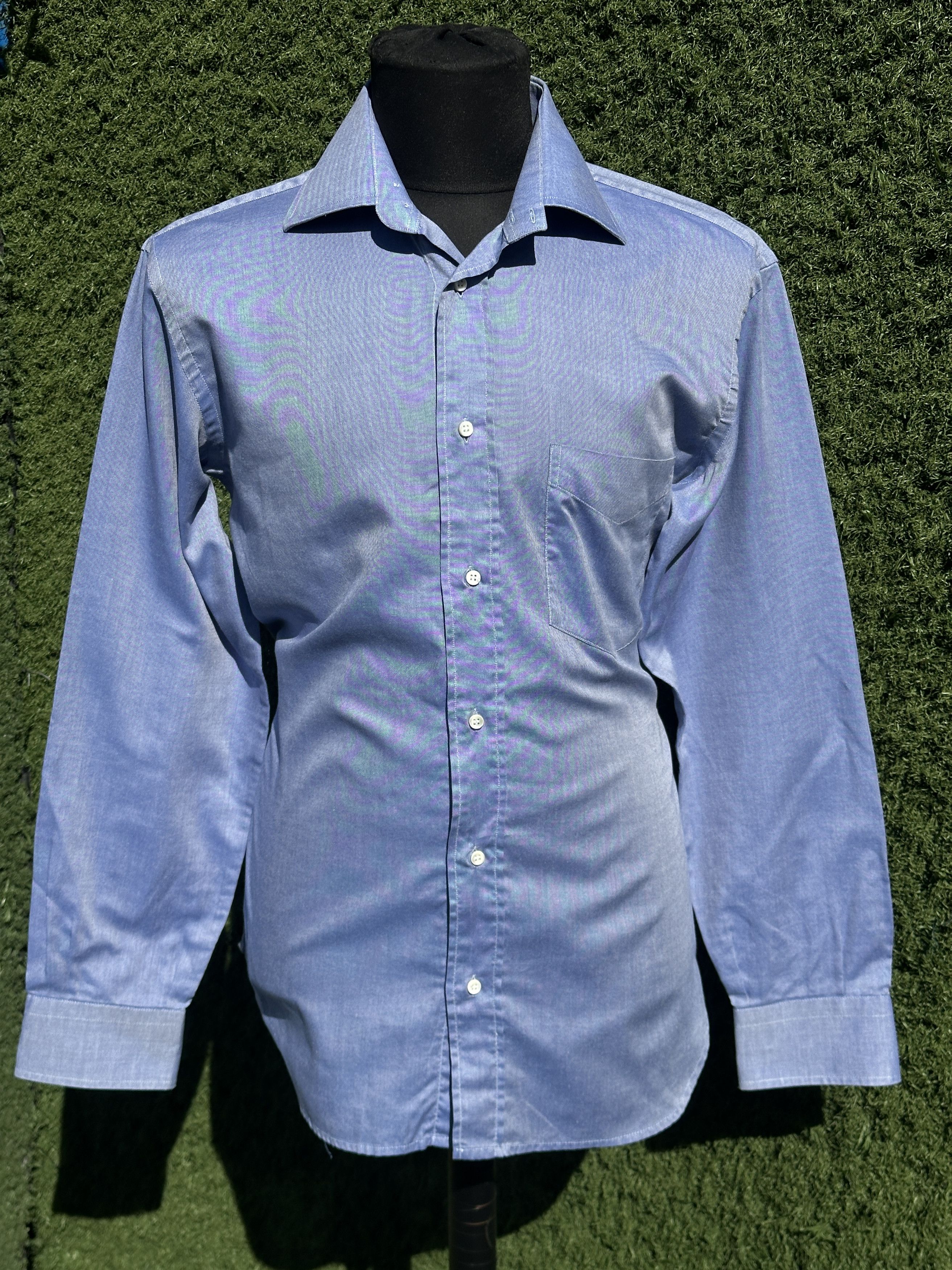 Brioni Brioni Sport Reflective Cotton Oxford Shirt Luxury 16 41 L Size US L / EU 52-54 / 3 - 9 Thumbnail