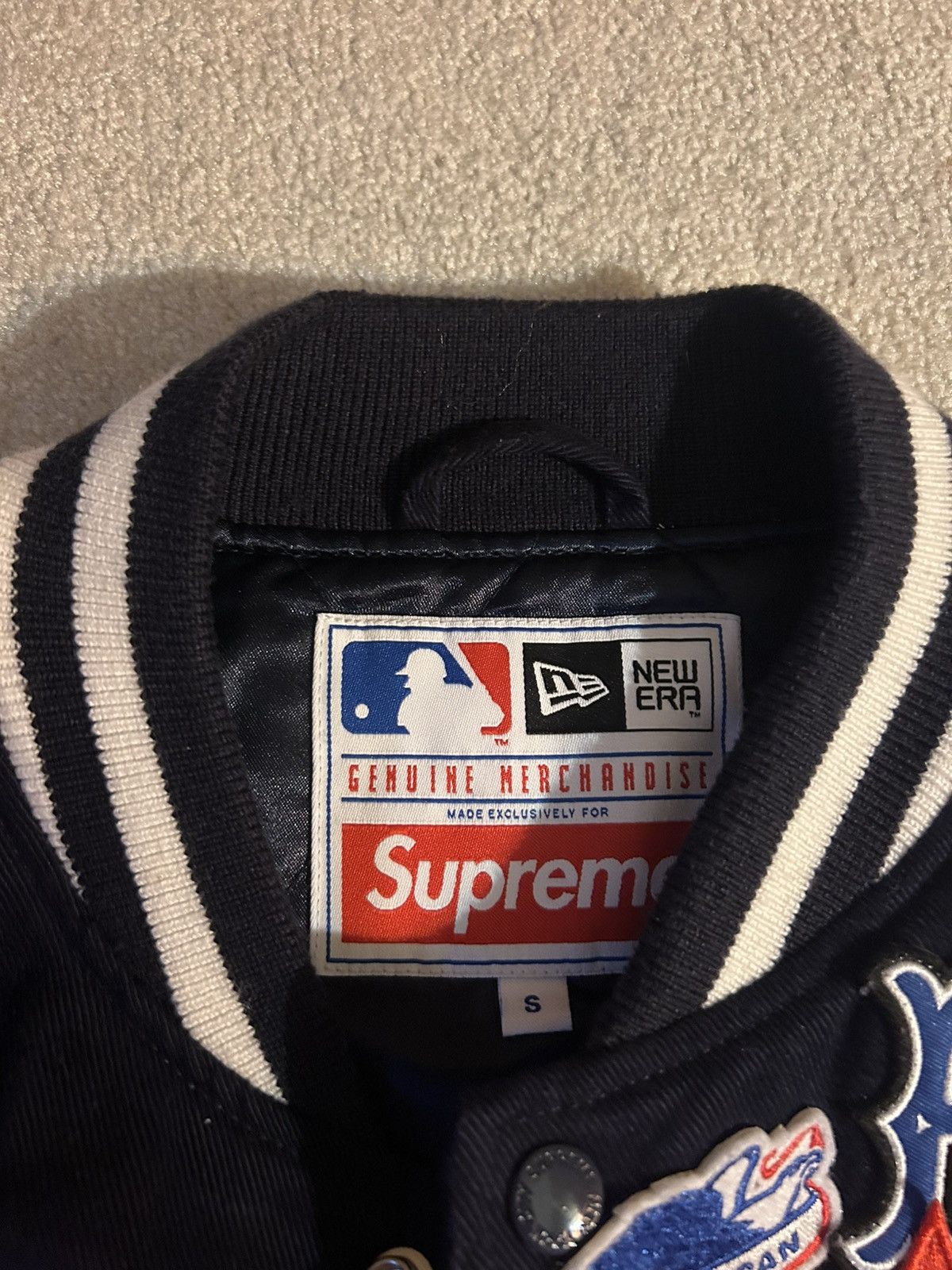 47 Brand × New York Yankees × Supreme Supreme MLB varsity jacket Size US S / EU 44-46 / 1 - 4 Thumbnail