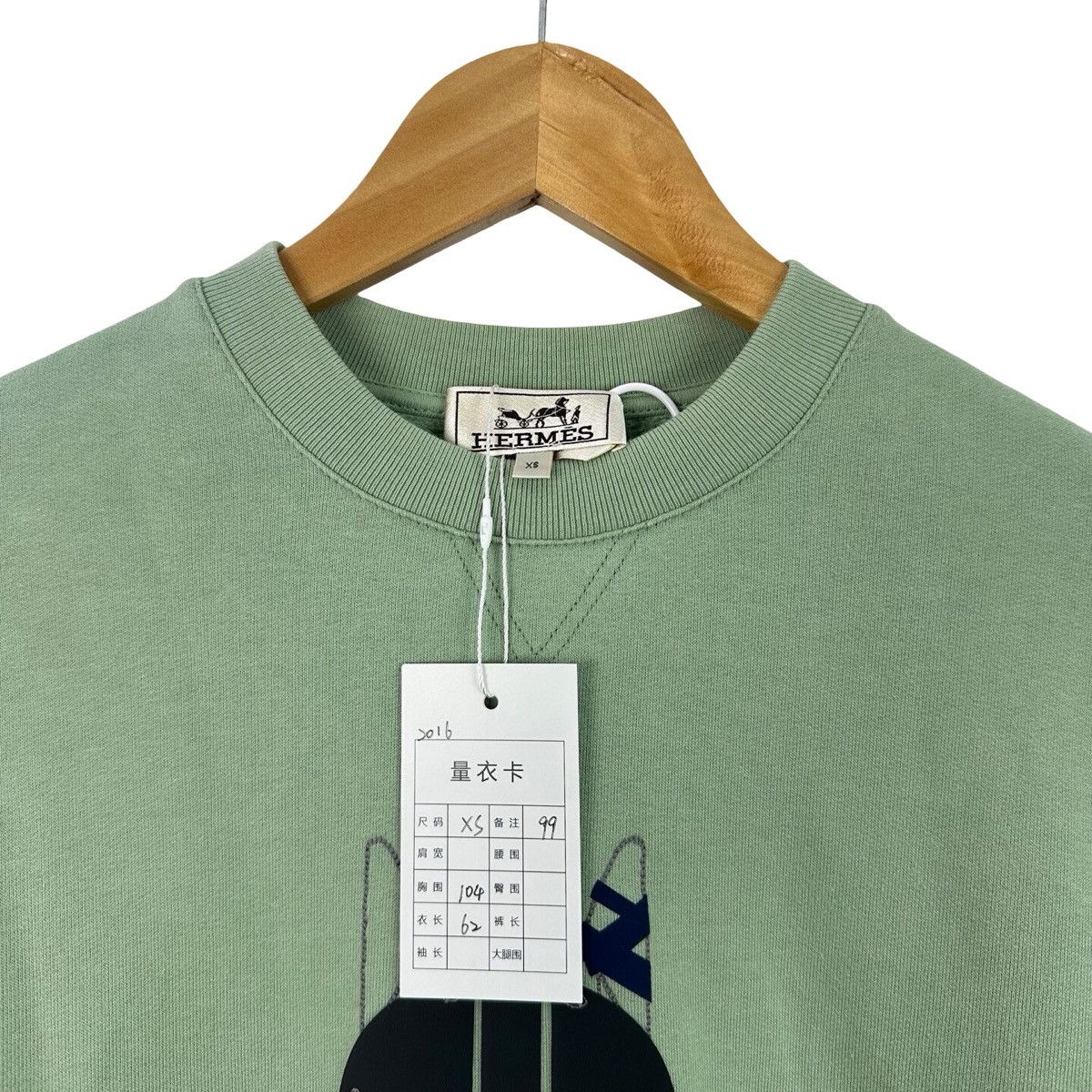 Hermes Hermès "Quarterb'H" crewneck sweatshirt Size XS / US 0-2 / IT 36-38 - 3 Thumbnail