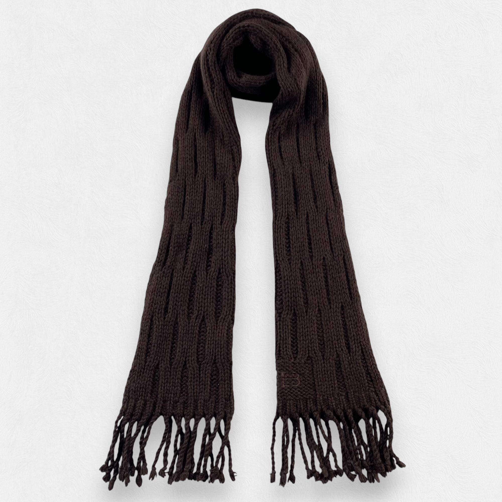 Cable Knit Balenciaga Scarf Neck Wrap Wool Muffler