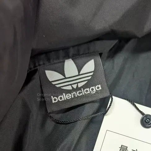 Balenciaga Balenciaga Black logo print striped stand collar long-slee Size XS / US 0-2 / IT 36-38 - 6 Thumbnail