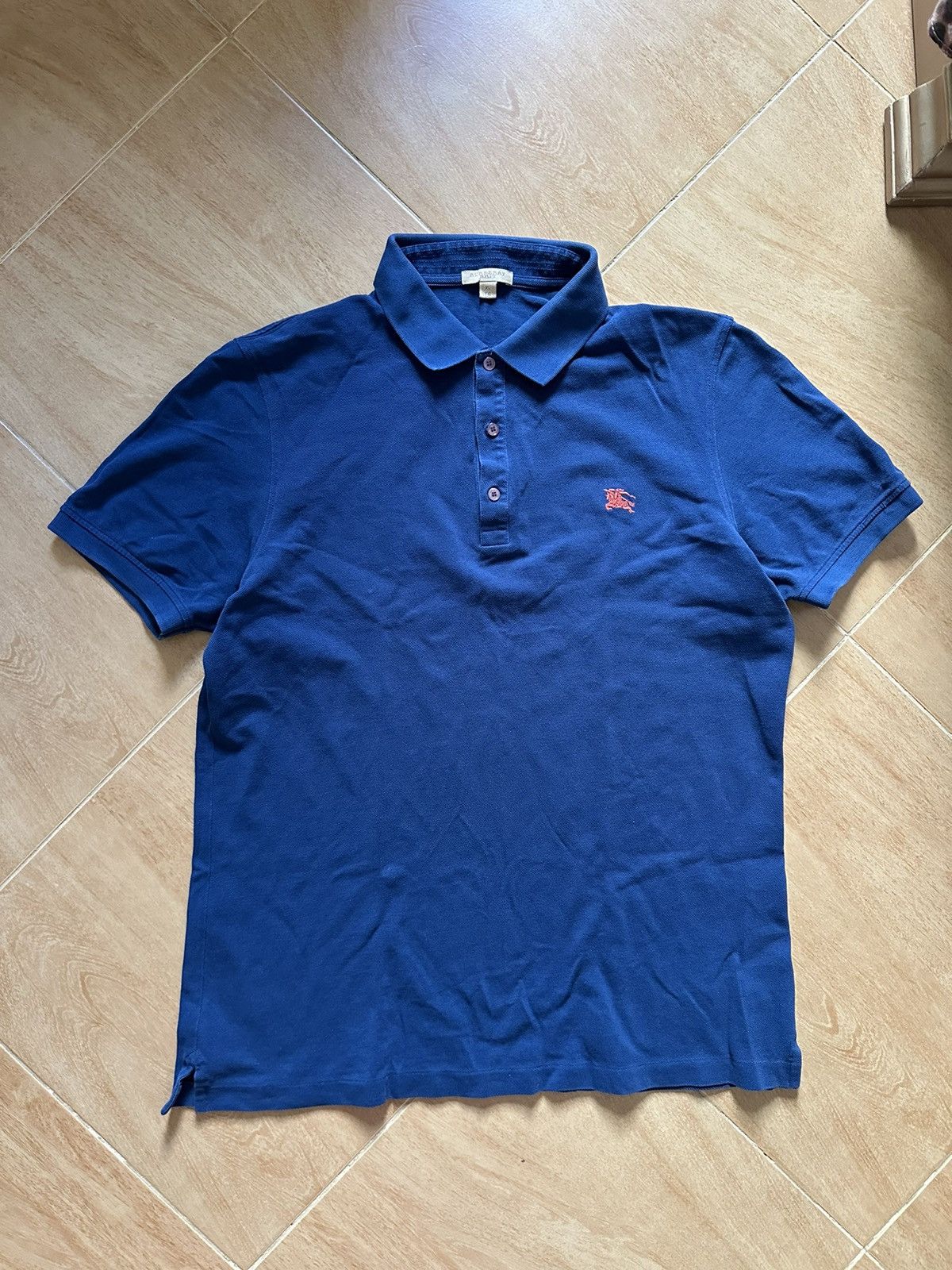 Burberry × Designer Burberry Blue Polo Shirt Size US XL / EU 56 / 4 - 1 Thumbnail