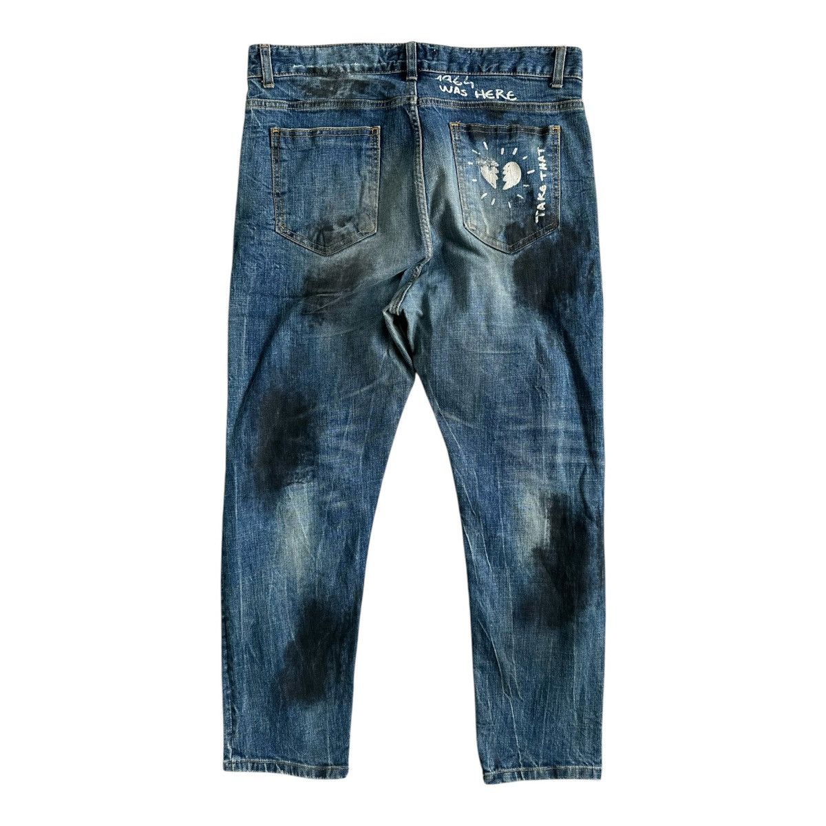 Hysteric Glamour ARCHIVE BRIDGE DISTRESSED WASHED JEANS SECTION PUNK STYLE Size US 31 - 4 Thumbnail