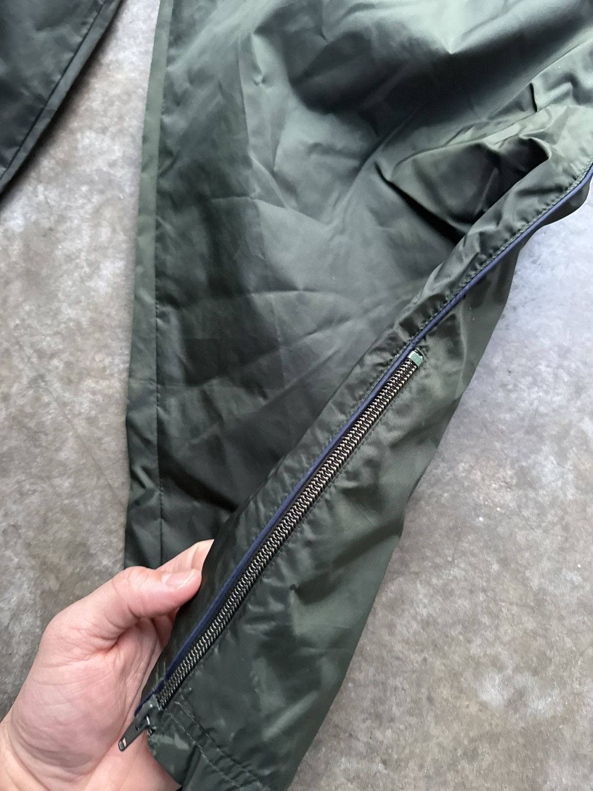 Nike × Vintage Vintage 90’s/Y2K Forest Green Track Pants Nylon Drill Size US 30 / EU 46 - 4 Thumbnail
