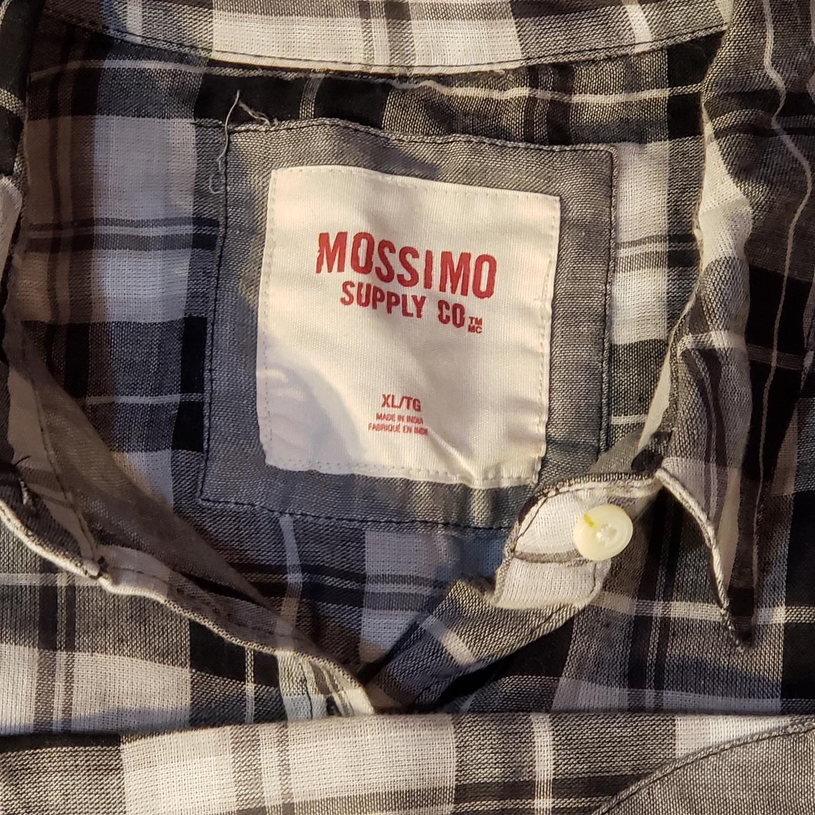 Mossimo Mossimo Black and White Plaid Casual Shirt with Elbow XL Size XL / US 12-14 / IT 48-50 - 4 Thumbnail