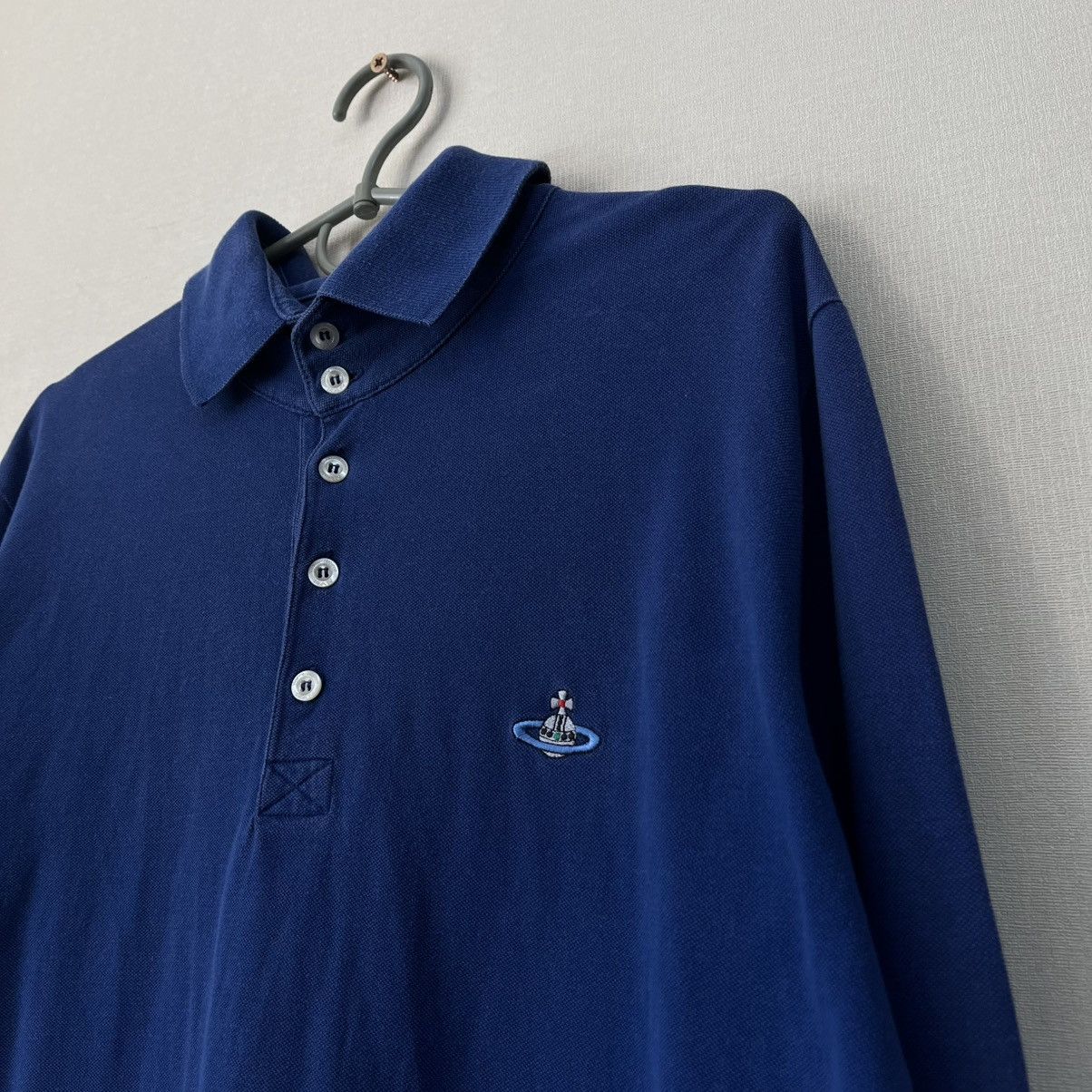 Vivienne Westwood VINTAGE VIVIENNE WESTWOOD POLO LONG SLEEVE BLUE Size US L / EU 52-54 / 3 - 2 Thumbnail