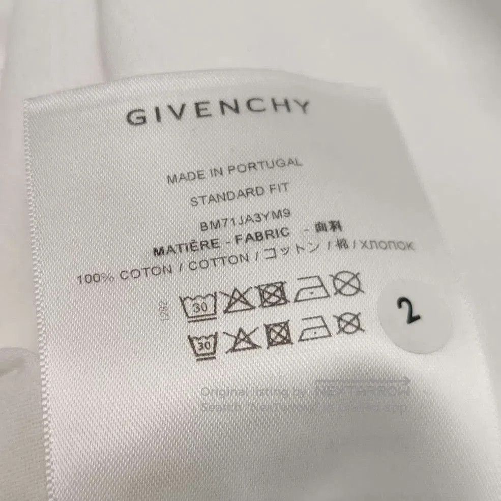 Givenchy Givenchy XXL Cotton Logo Crew Neck T-Shirt. Size US XXL / EU 58 / 5 - 8 Thumbnail
