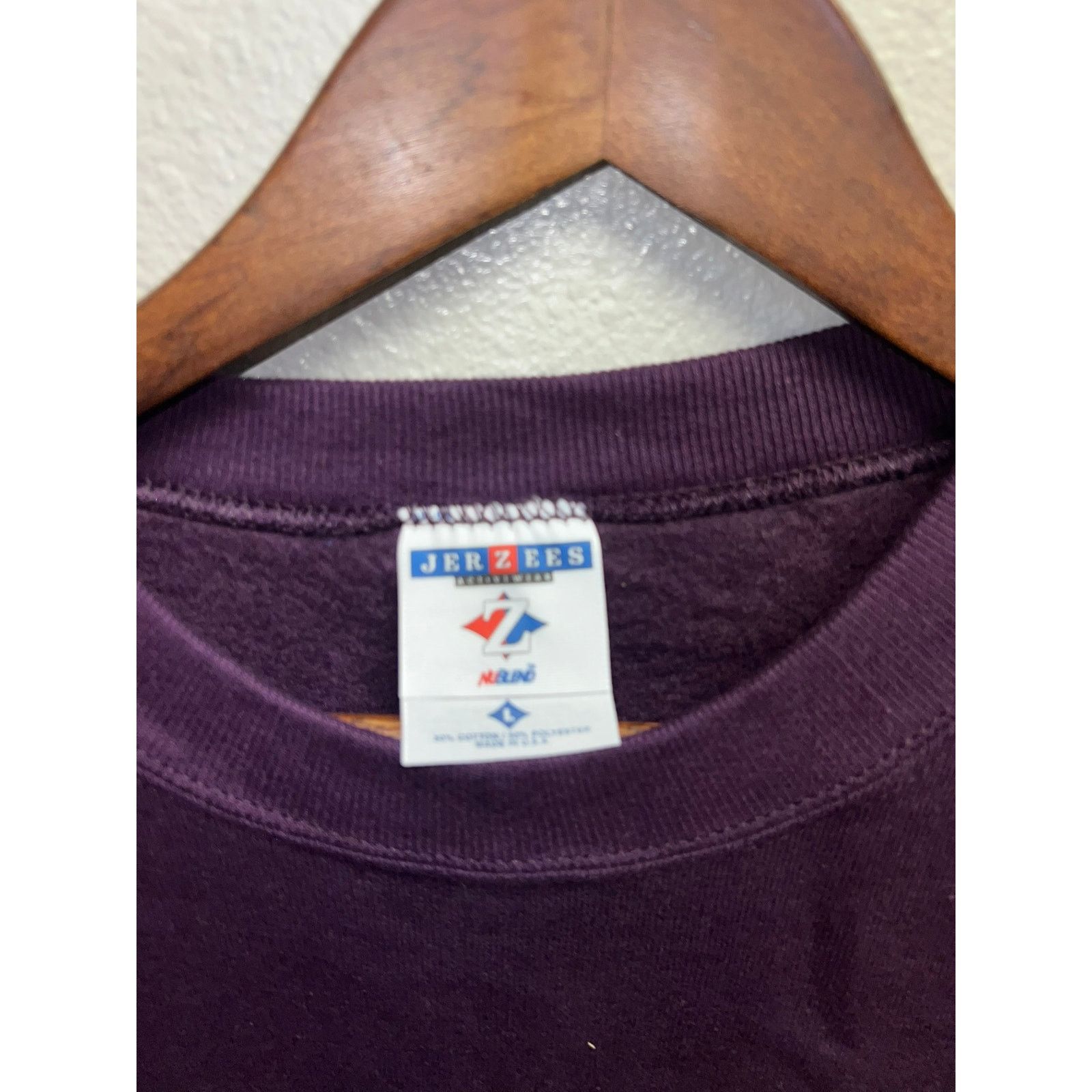 Jerzees Vintage Idaho Sweatshirt Winter Snow Crewneck Purple 90s L Size US L / EU 52-54 / 3 - 5 Thumbnail