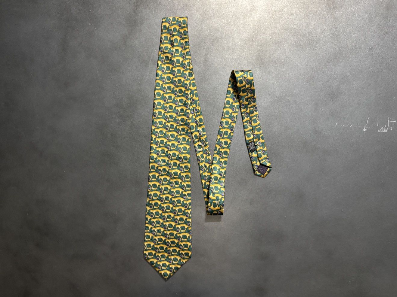Christian Dior Monsieur Vintage Christian Dior Tie 1990s All Over Print Pattern Silk Size ONE SIZE - 10 Thumbnail