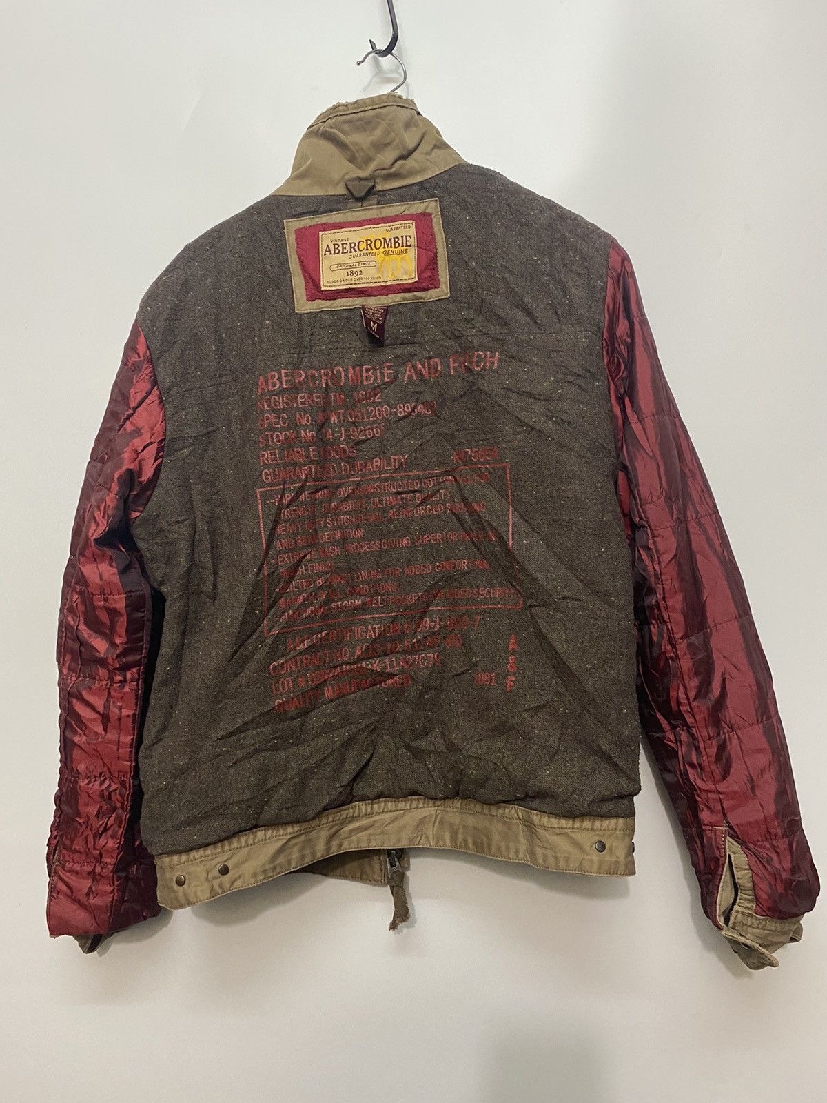Abercrombie & Fitch × Vintage Abercrombie and Fitch Jacket Wool Lined Full Zip Up Trucker Size US M / EU 48-50 / 2 - 4 Thumbnail