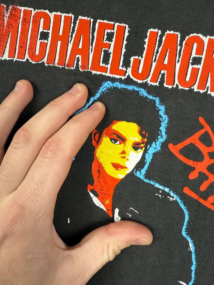 Vintage Vintage Michael Jackson 80s 90s T Shirt Single Stitch 80s Size US M / EU 48-50 / 2 - 10 Thumbnail