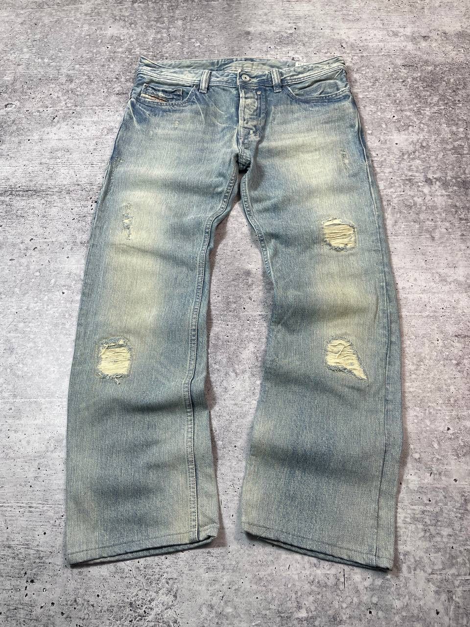Diesel Vintage Crazy Diesel Safari Distressed Denim Jeans Y2K Size US 30 / EU 46 - 2 Thumbnail