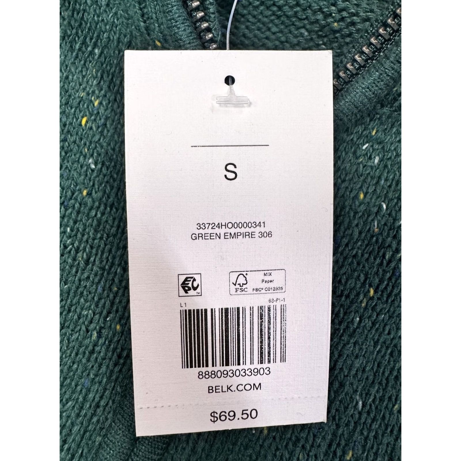 Vintage VINTAGE Crown & Ivy Women's Green Empire Speckled Quarter-Zip Knit Sweater S NWT Size S / US 4 / IT 40 - 5 Thumbnail