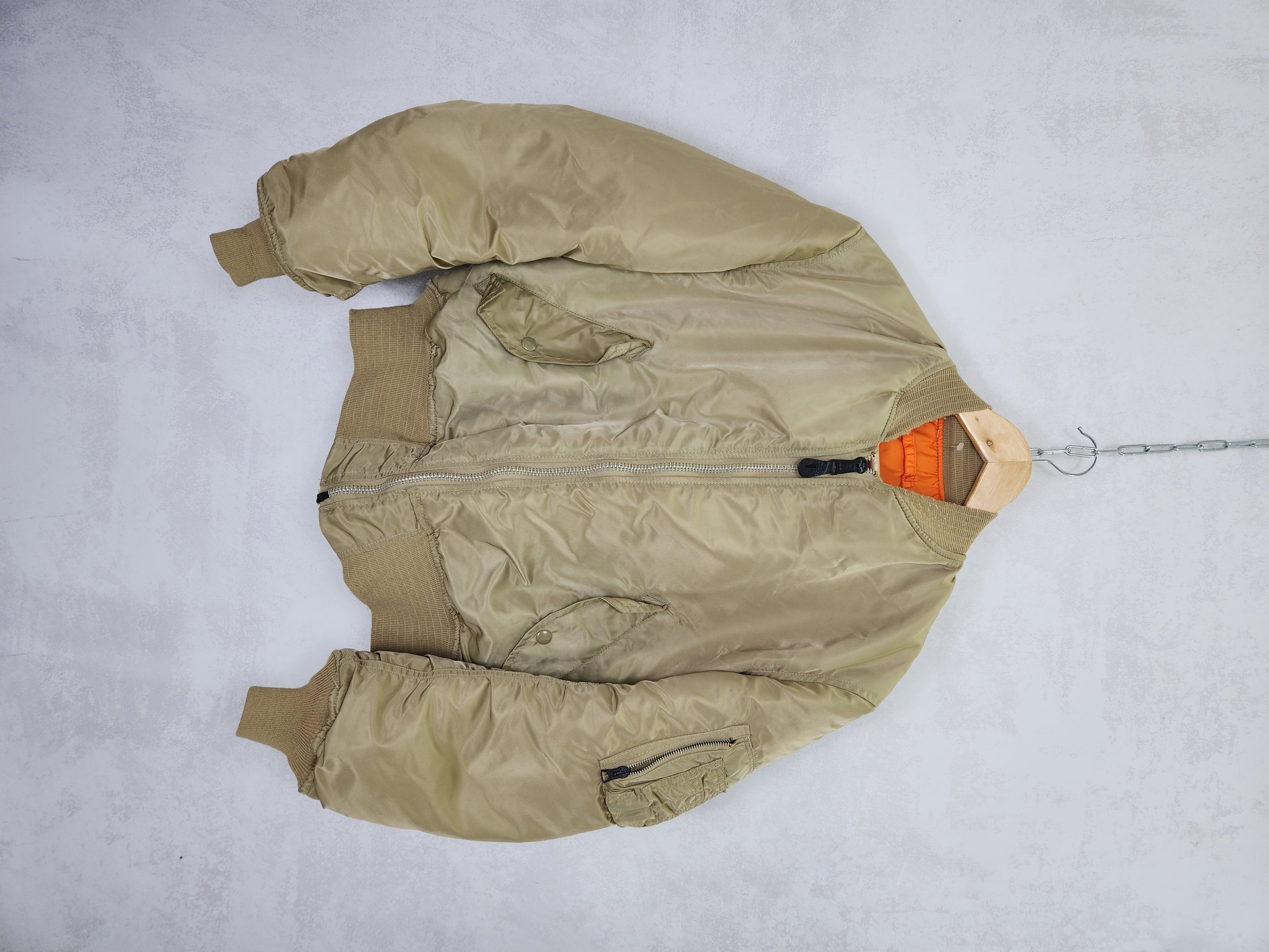 image of Vintage Alpha Industries Ma-1 Bomber Jacket in Brown, Men's (Size Large)