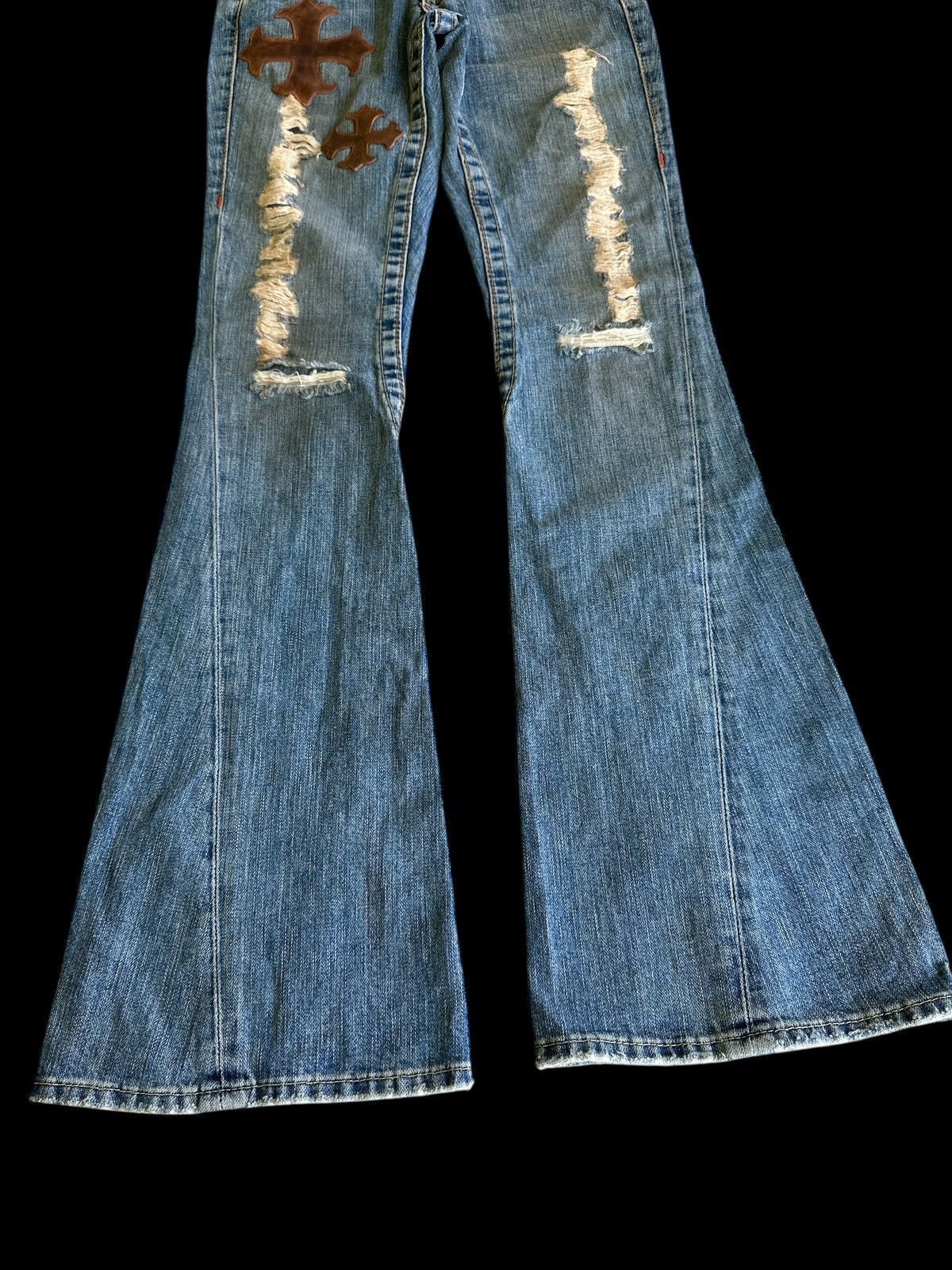 Japanese Brand Flare 💥 True Religion X King Baby Flare Fashion💥 Size US 28 / EU 44 - 3 Thumbnail