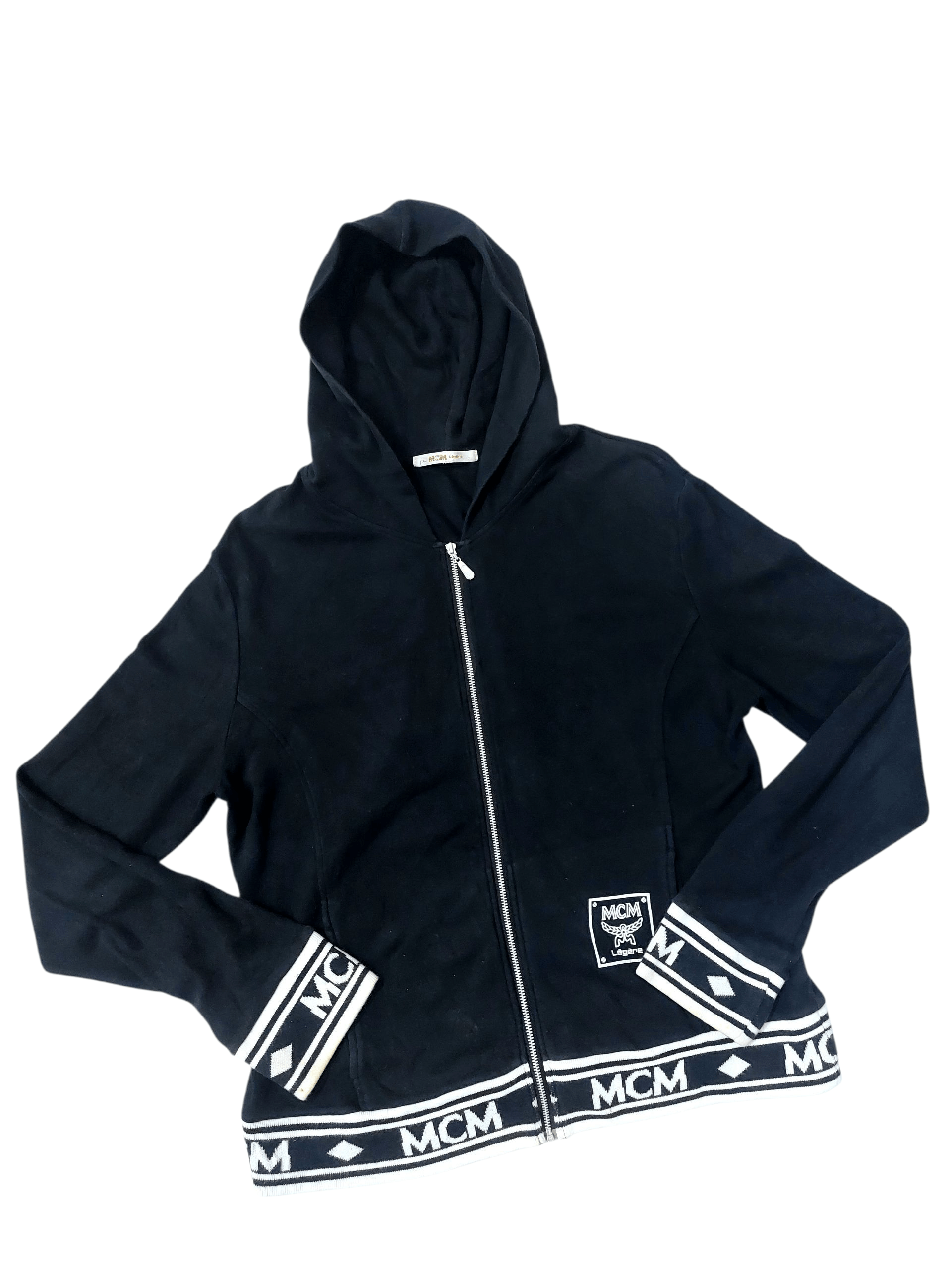 MCM MCM Legere Printed Cut End Logo Zip Up Hoodies Size M / US 6-8 / IT 42-44 - 3 Thumbnail