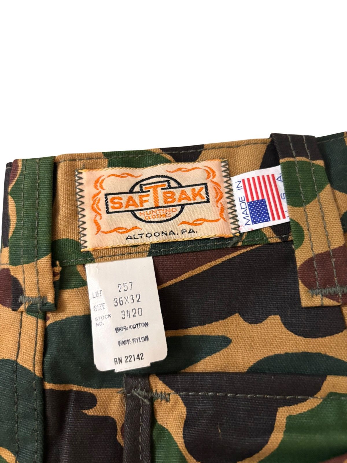 Vintage Vintage 80s Duck Camo Hunting Pants Size 36x32 New Old Stock Size US 36 / EU 52 - 2 Thumbnail