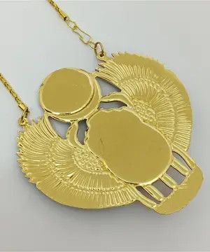 Other Handmade Egyptian scarab necklace with wings red sun disc Size ONE SIZE - 6 Thumbnail
