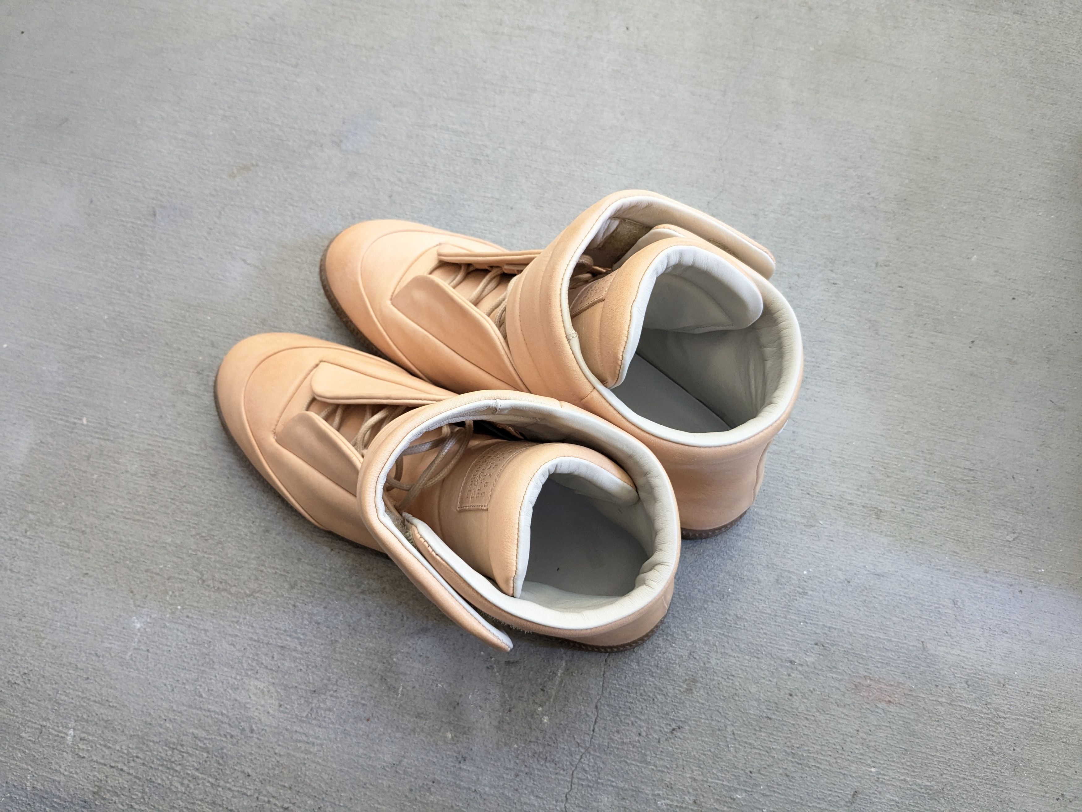 Maison Margiela Maison Margiela Future Nude Beige 14 47 Leather High Top Size US 14 / EU 47 - 16 Thumbnail