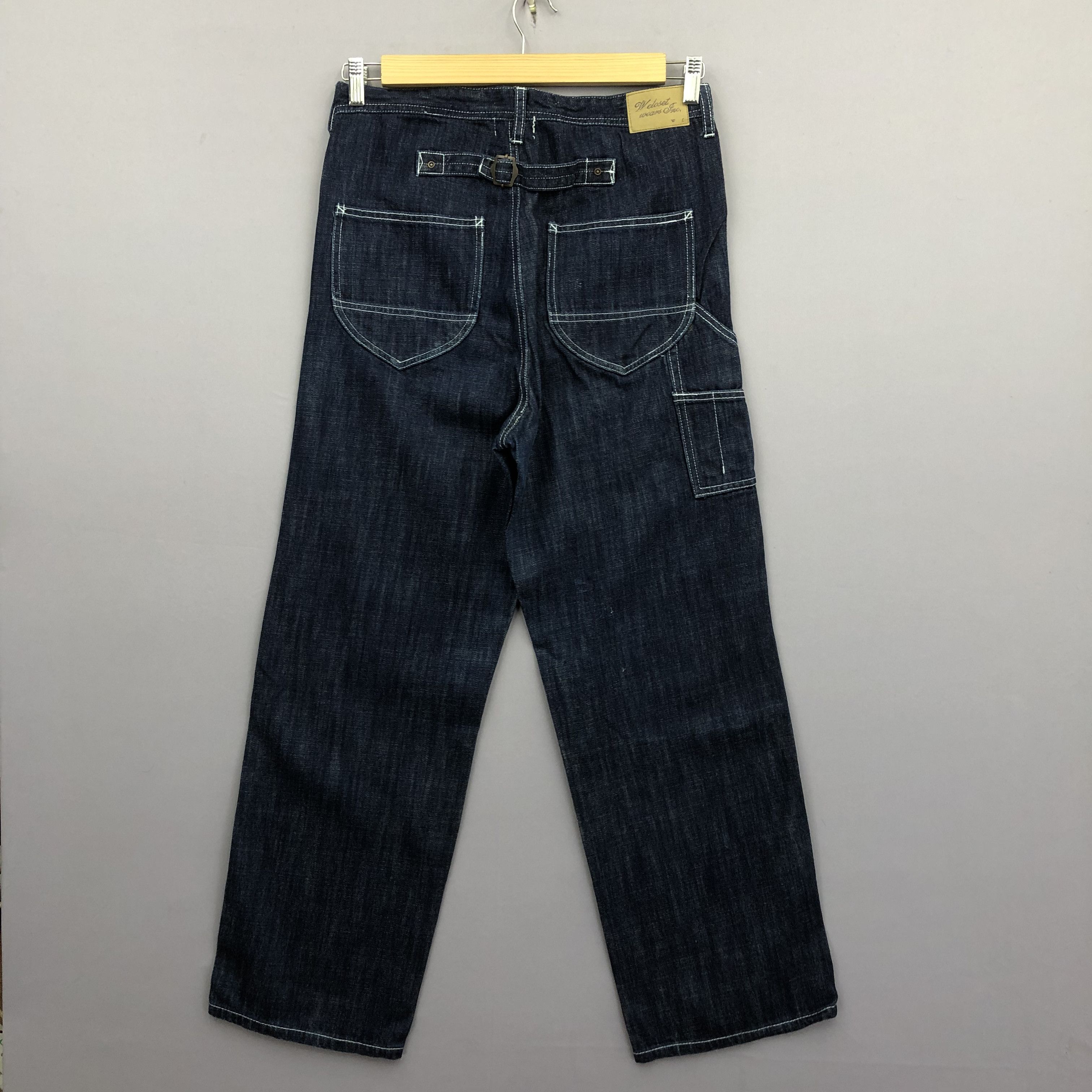 Crazy 90s Jnco Style Baggy Jeans Multipocket Carpenter Denim