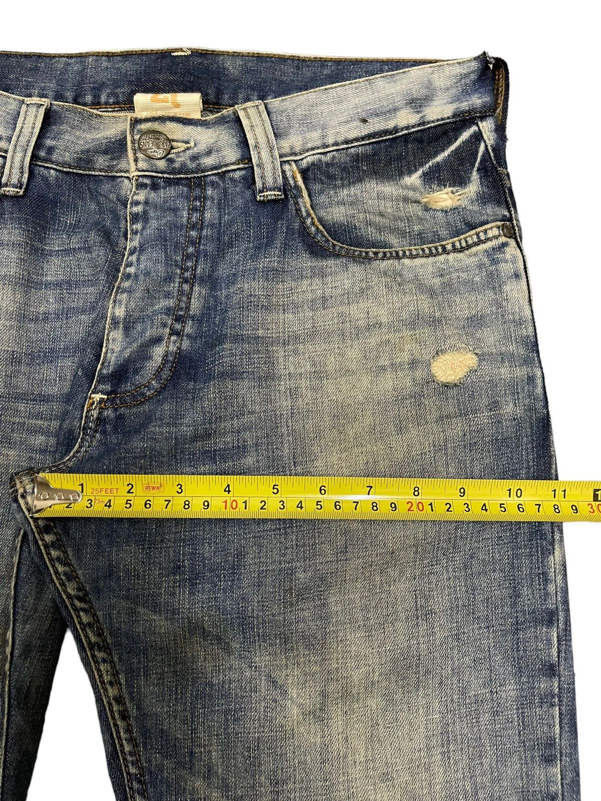 Zara Vintage Zara Blue Wash Style Distress Jeans Size US 32 / EU 48 - 12 Thumbnail
