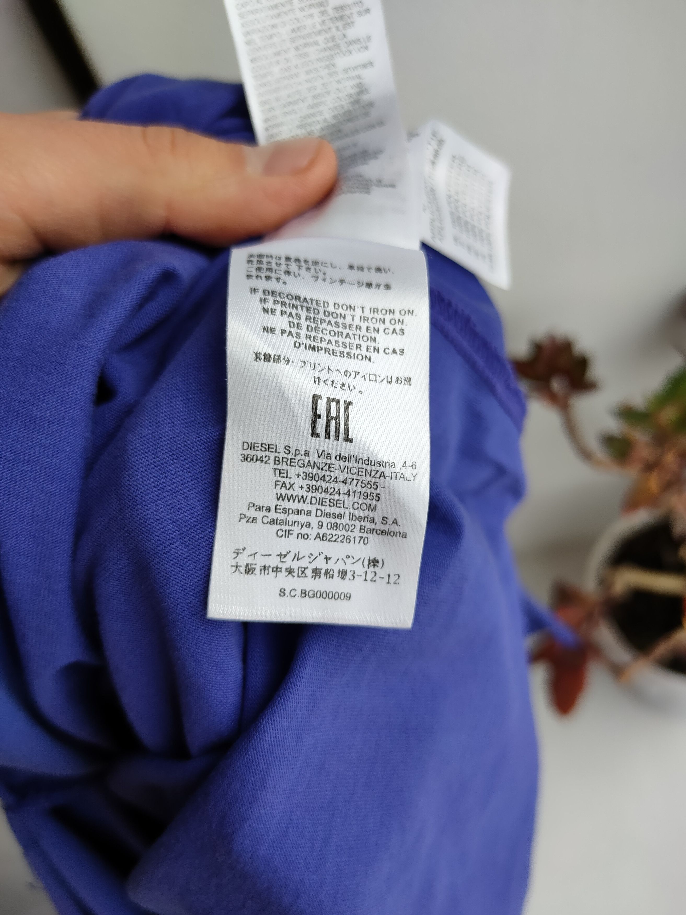 Diesel Diesel Denim Division Purple Big Logo Tee Womens T-Shirt dsl Size M / US 6-8 / IT 42-44 - 6 Thumbnail