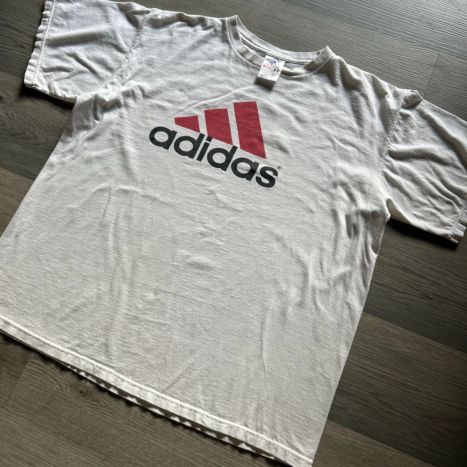 Adidas Vintage 90s adidas Equipment Big Logo three stripe T-Shirt Size US L / EU 52-54 / 3 - 2 Thumbnail