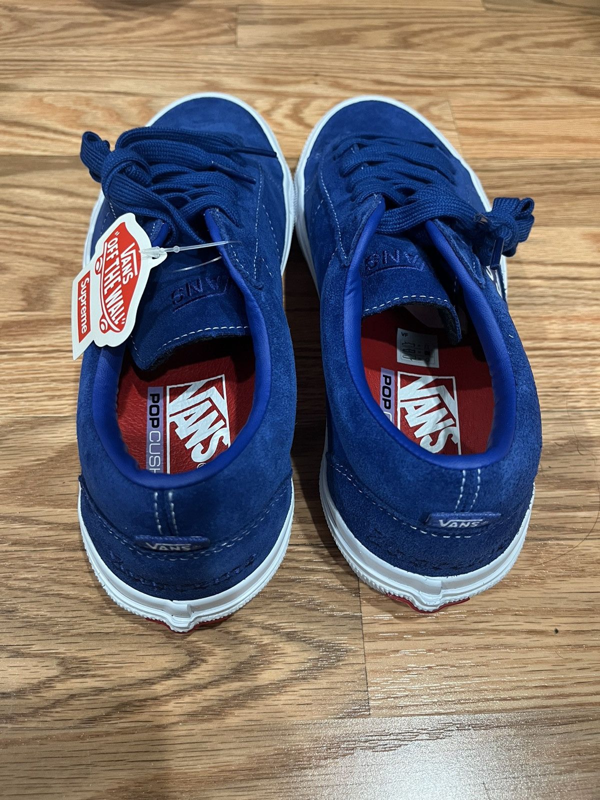 Supreme × Vans Supreme Fuck Em Blue Vans Size US 8.5 / EU 41-42 - 4 Thumbnail