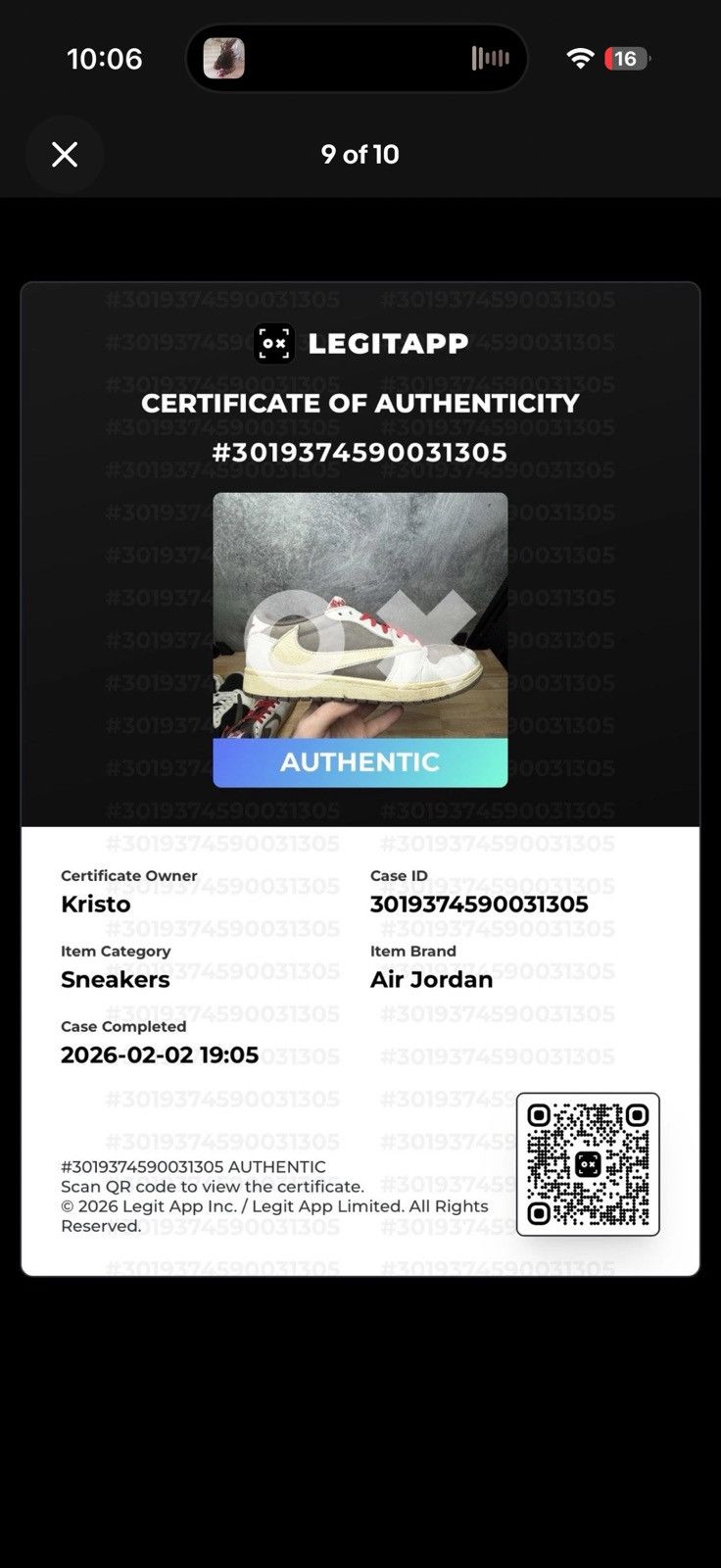 Jordan Brand × Travis Scott Travis Scott Jordan 1 low Reverse Mocha Size US 10.5 / EU 43-44 - 12 Thumbnail