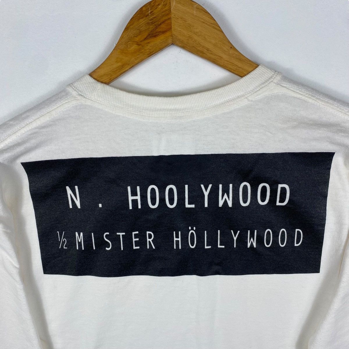 N.Hoolywood N. HOOLYWOOD By Mister Hollywood Logo Long Sleeve Tee Shirt Size US M / EU 48-50 / 2 - 2 Thumbnail