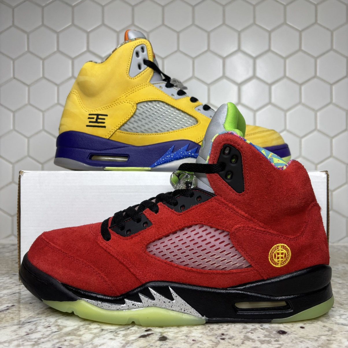 Jordan Brand Size 10 - Jordan 5 Retro What The Gently Worn No Box Size US 10 / EU 43 - 1 Thumbnail