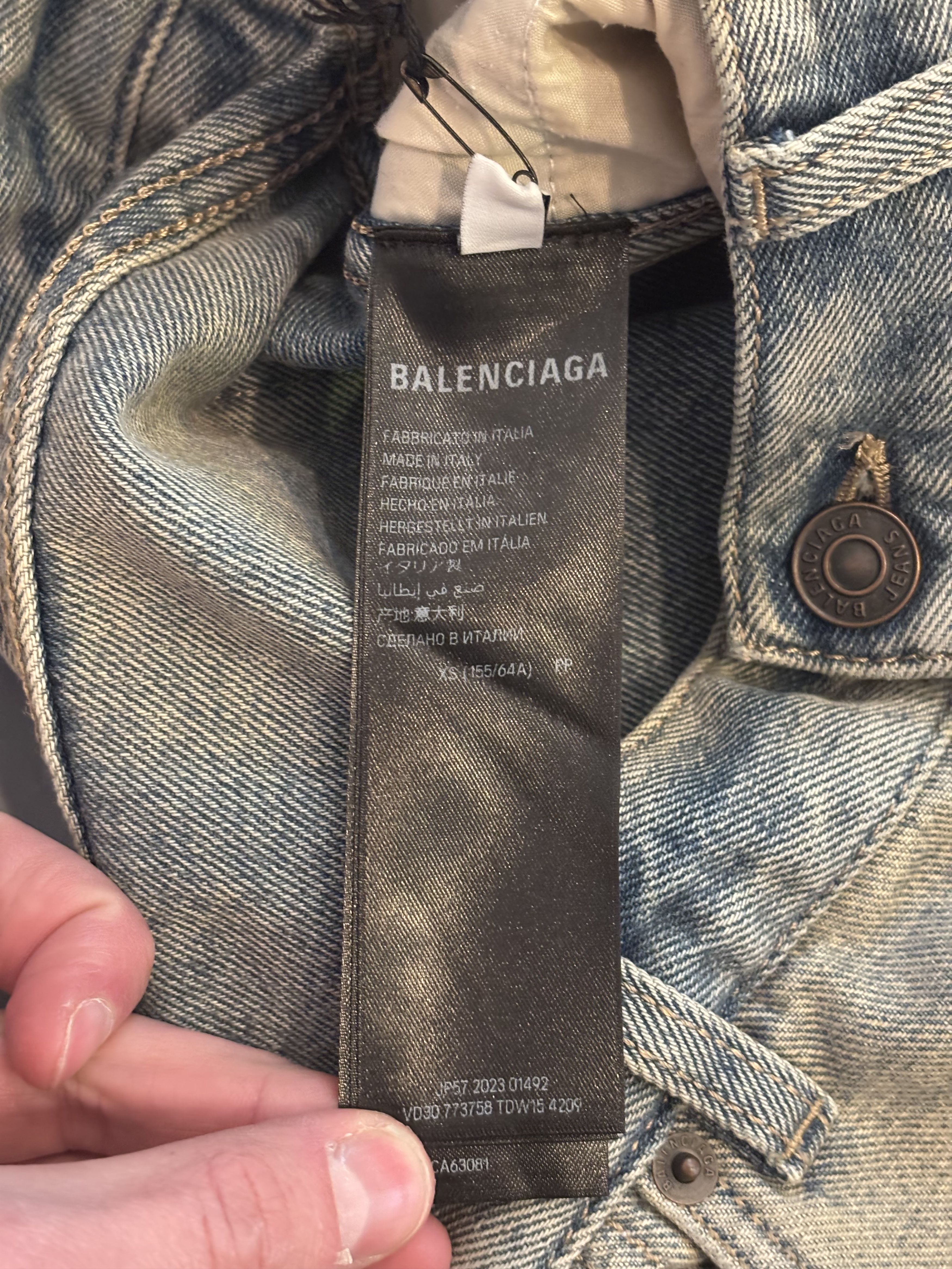 Balenciaga Jean’s large baggie Balenciaga bleu délavé en tbe Size US 30 / EU 46 - 13 Thumbnail