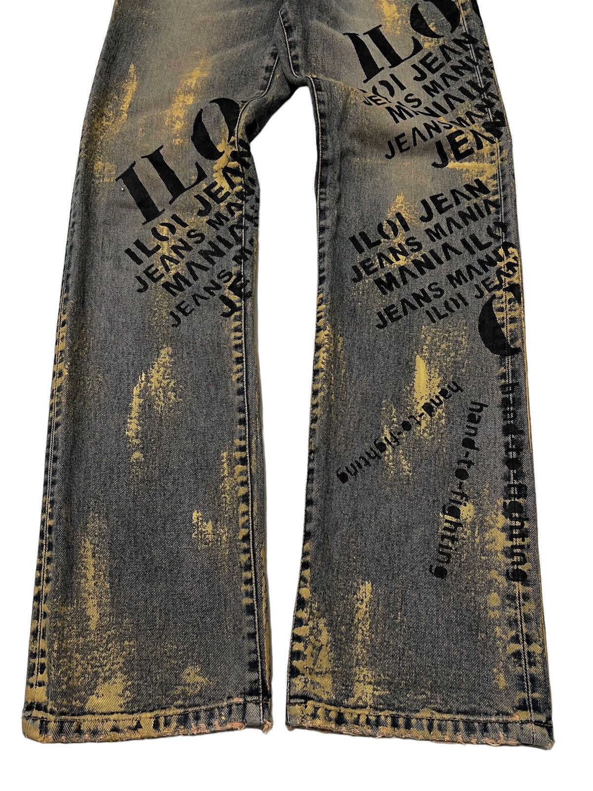 If Six Was Nine × Japanese Brand × Le Grande Bleu (L.G.B.) Iloi jeans distressed mudwash splatter Denim pants Size US 29 - 5 Thumbnail