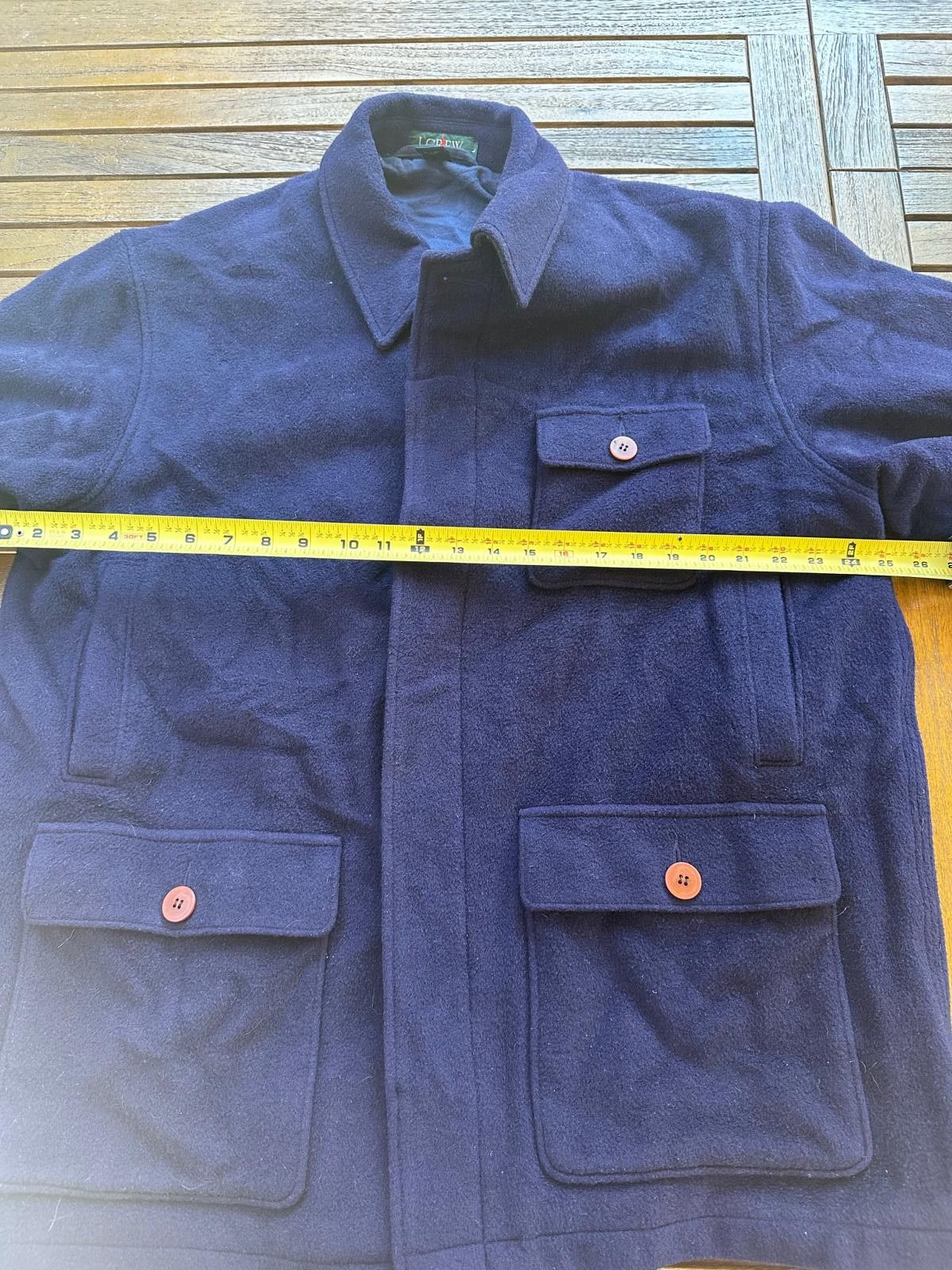 J.Crew Vintage J.Crew Wool Field Jacket Navy 80/20 Wool Nylon L Size US L / EU 52-54 / 3 - 3 Thumbnail