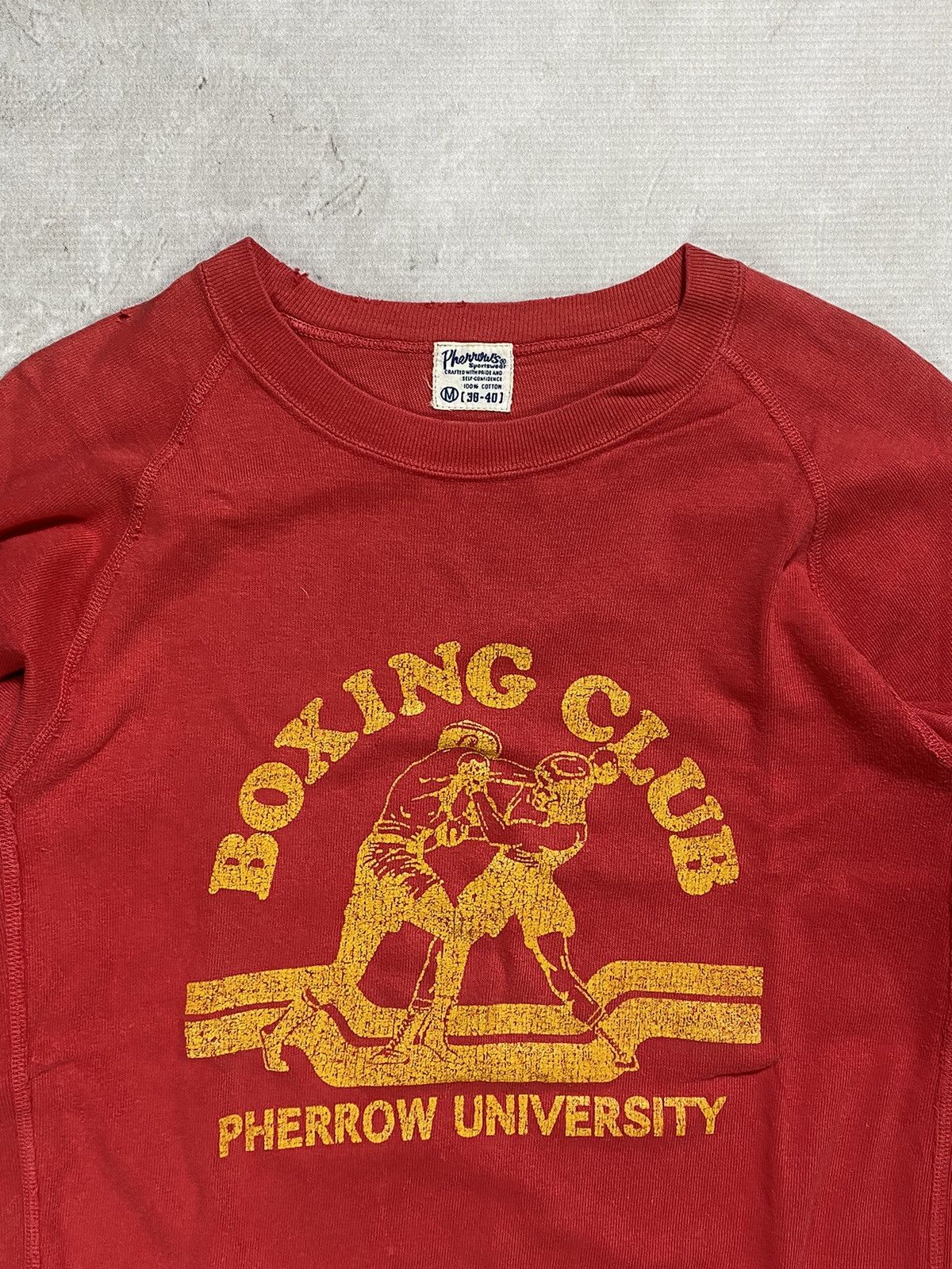 Japanese Brand × Pherrow's Vintage Pherrows Boxing Club University Sweatshirt Size US M / EU 48-50 / 2 - 2 Thumbnail
