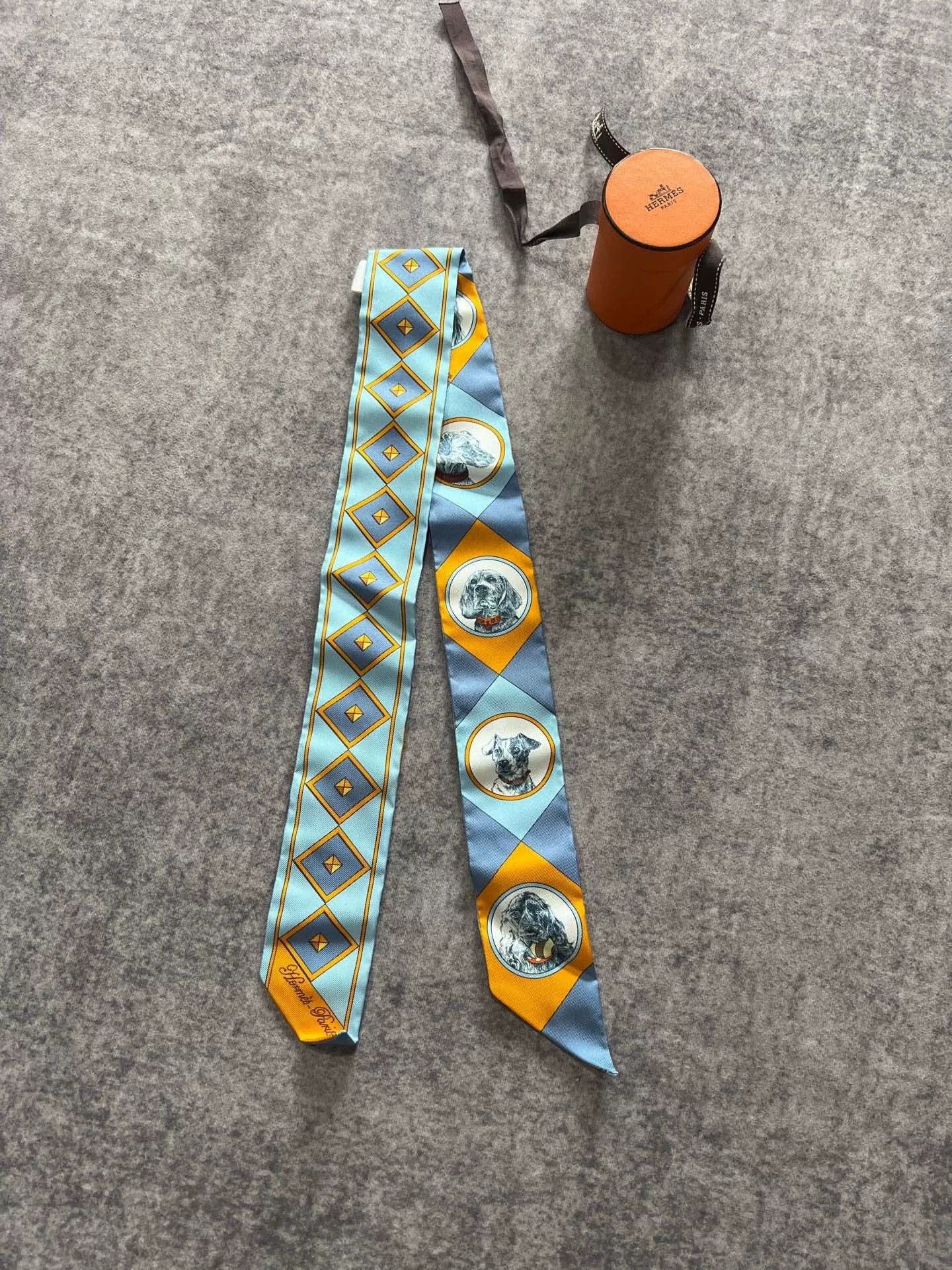 Hermes Hermes Colorful Dog Print Silk Scarf Size US S / EU 44-46 / 1 - 3 Thumbnail