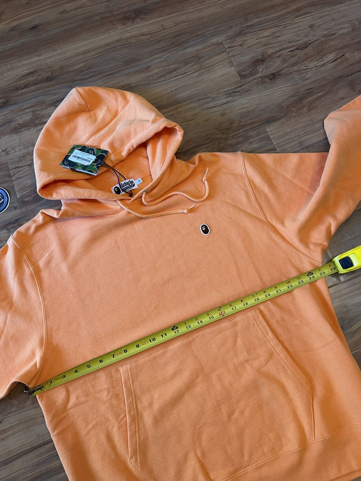 Bape NEW Bape Orange One Point Ape Face Pullover Hoodie Size US XL / EU 56 / 4 - 9 Thumbnail