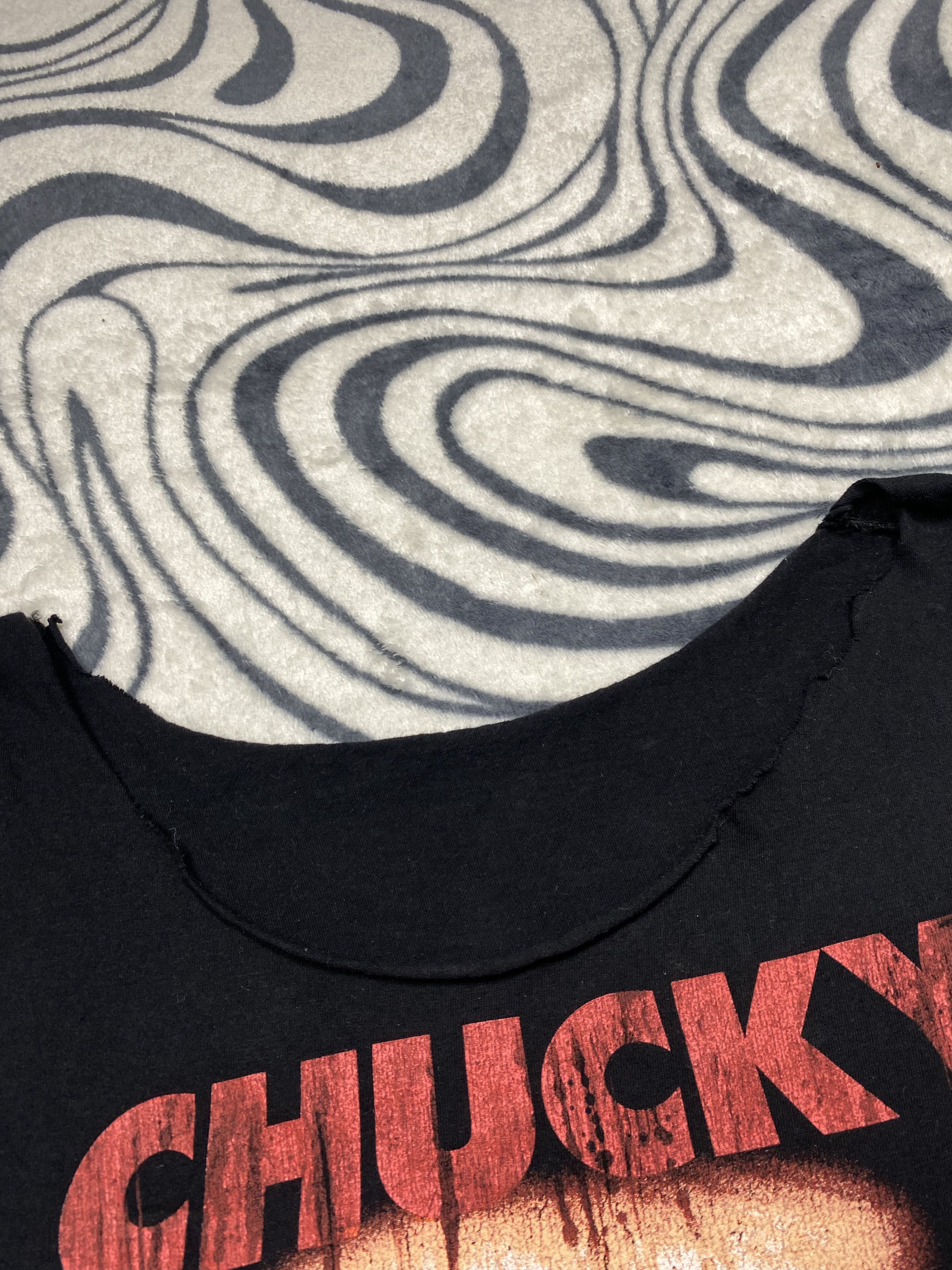 Vintage Chucky Wanna Play? Vintage Mens Sleeveless Tee Y2K Size US L / EU 52-54 / 3 - 3 Thumbnail